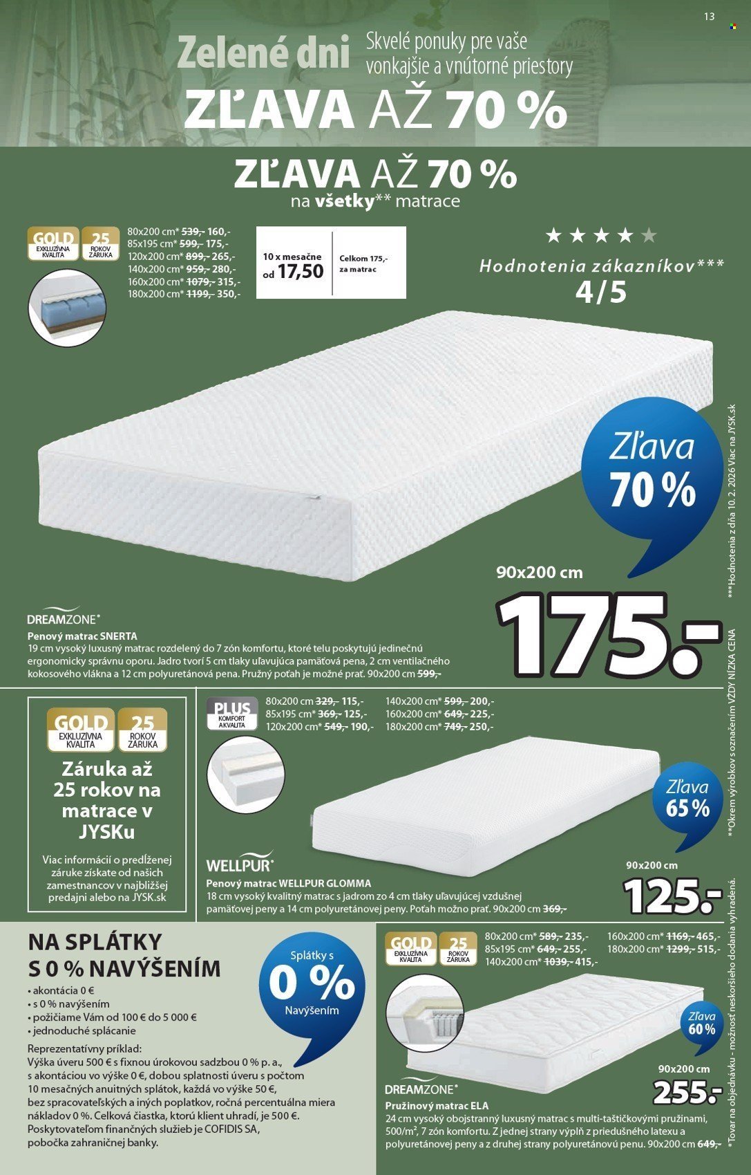 JYSK leták - Od stredy 8.4.2026 (2026-04-08 - 2026-04-14) | 14