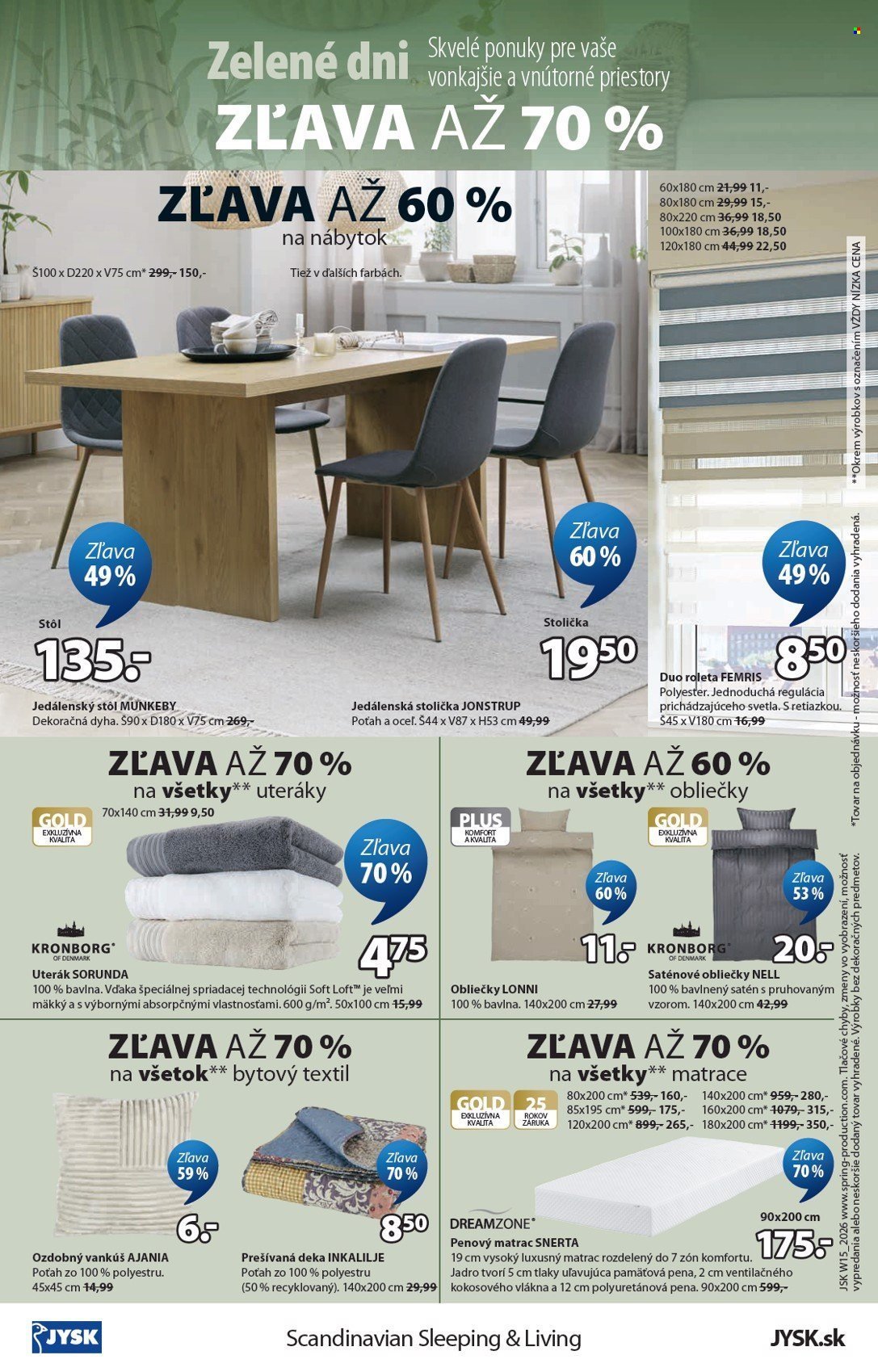 JYSK leták - Od stredy 8.4.2026 (2026-04-08 - 2026-04-14) | 17