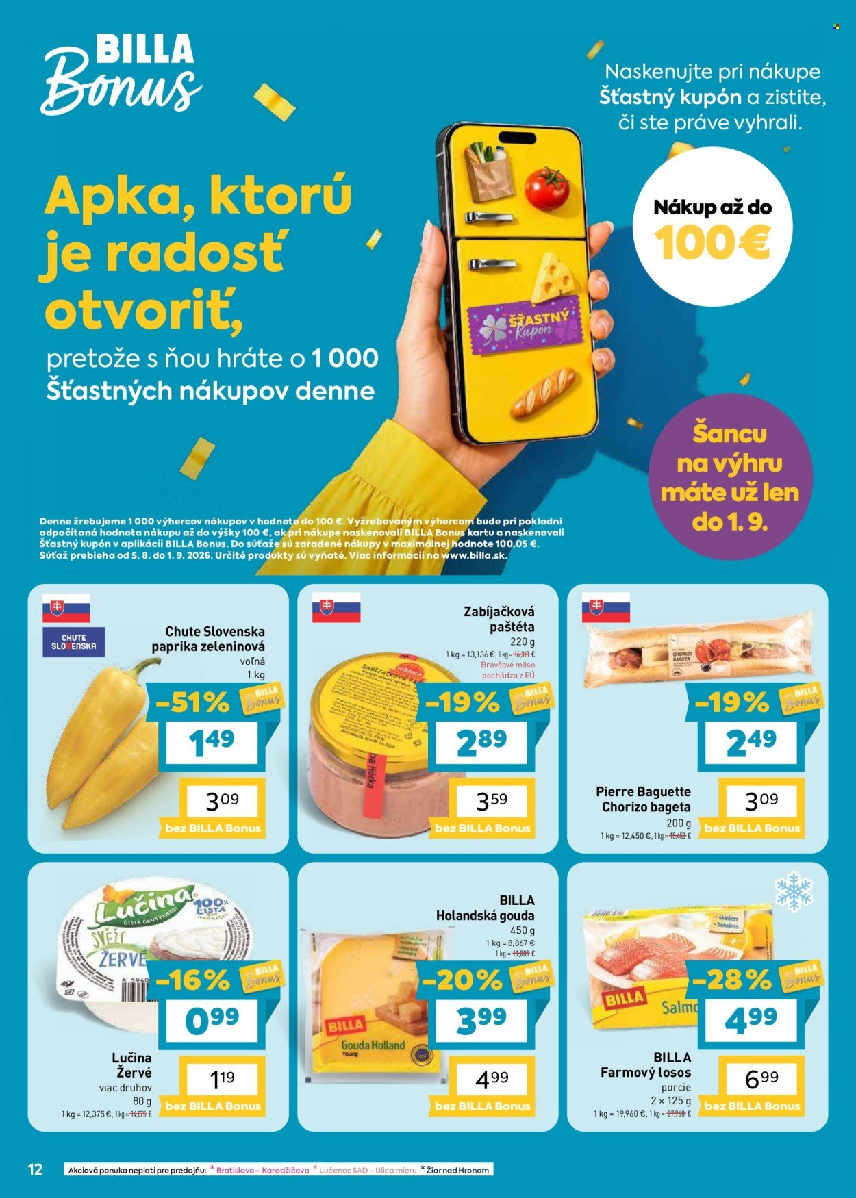 BILLA leták - Od stredy 26.8.2026