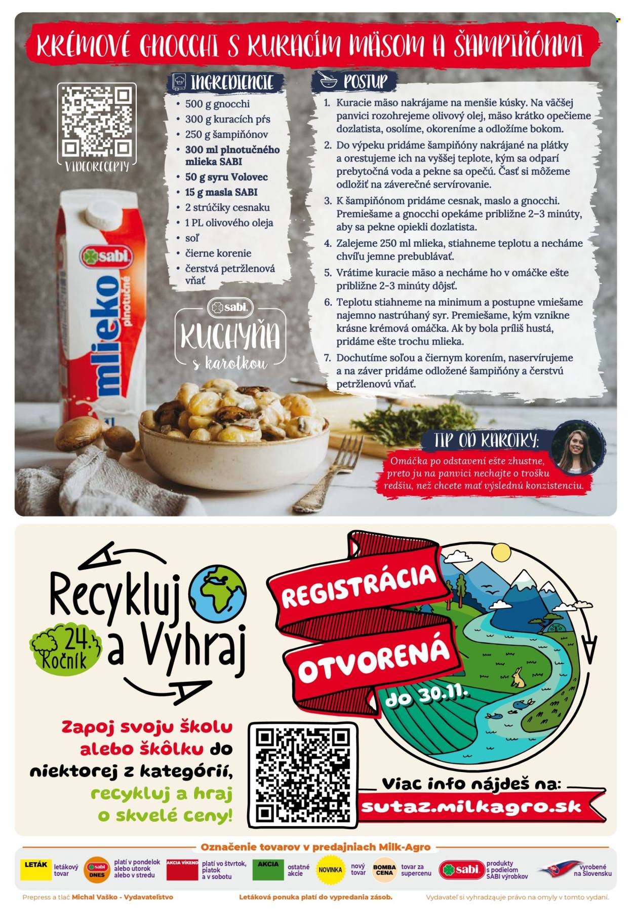 MILK AGRO leták - Od stredy 16.9.2026
