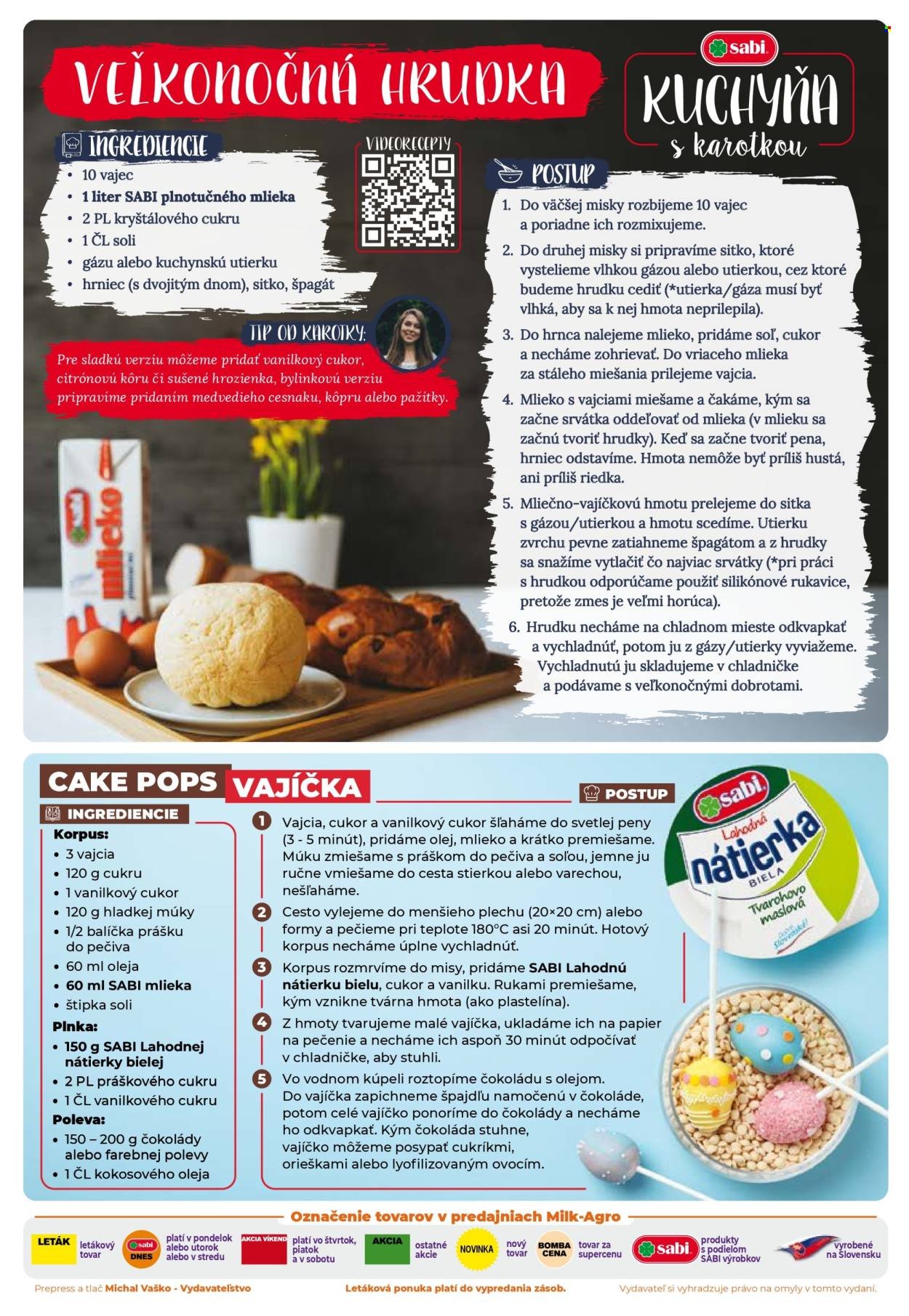 MILK AGRO leták - Od stredy 1.4.2026 (2026-04-01 - 2026-04-14) | 2