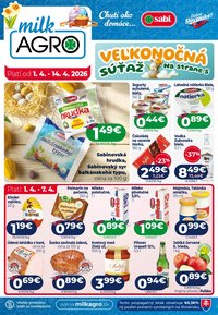 MILK AGRO leták - Od stredy 1.4.2026 (2026-04-01 - 2026-04-14)