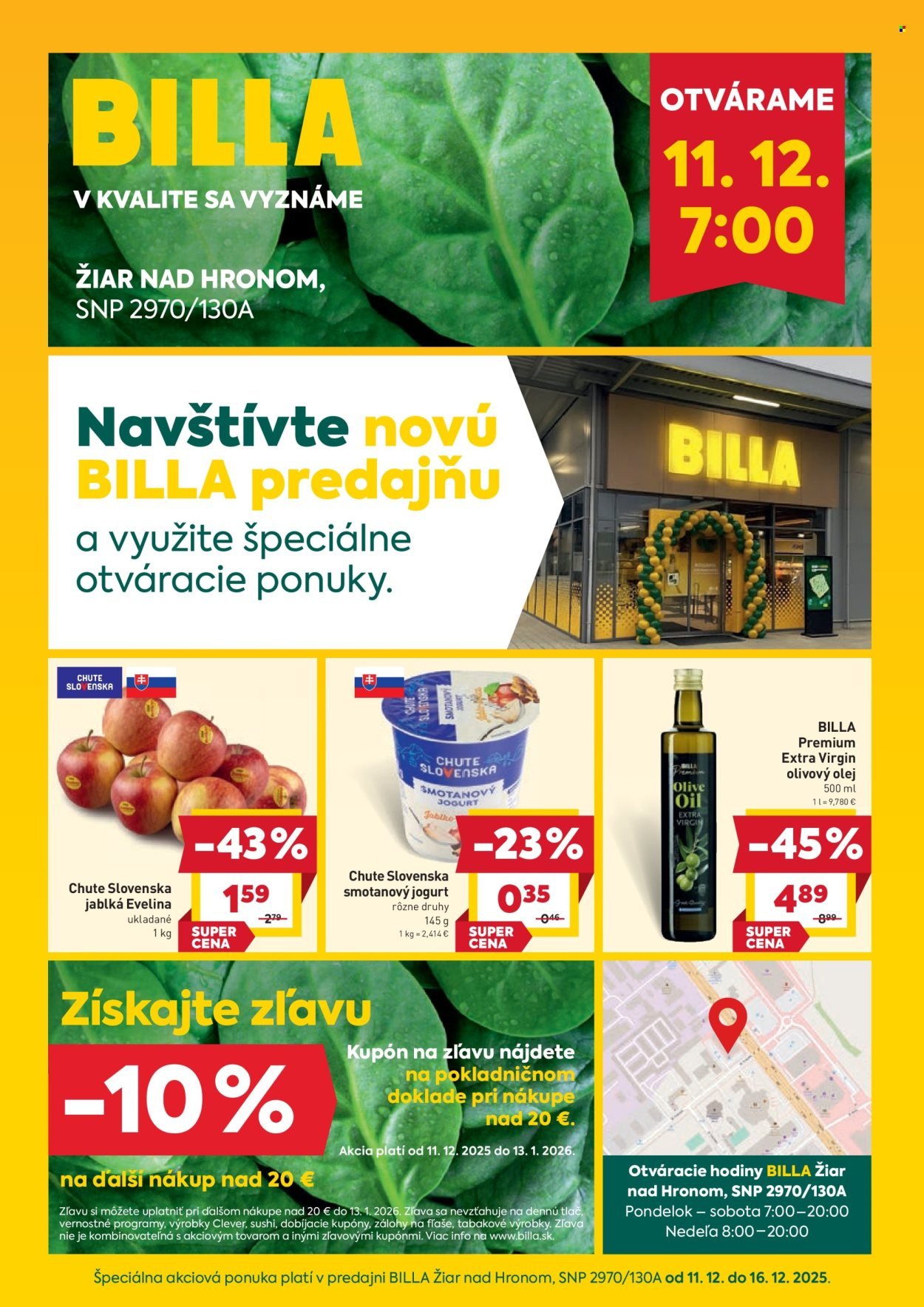 BILLA leták - Žiar nad Hronom - SNP 2970/130A (2025-12-11 - 2025-12-16) | 1