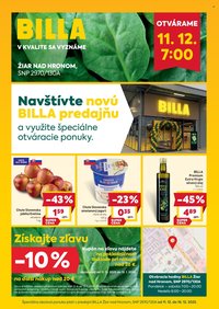 BILLA leták - Žiar nad Hronom - SNP 2970/130A (2025-12-11 - 2025-12-16)