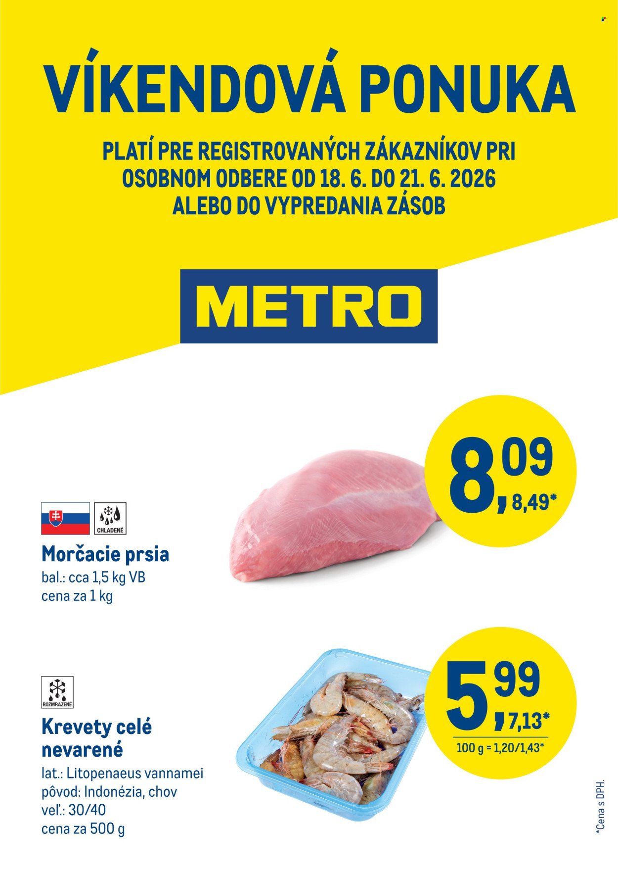 METRO leták - Víkendová ponuka