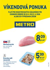 METRO leták - Víkendová ponuka