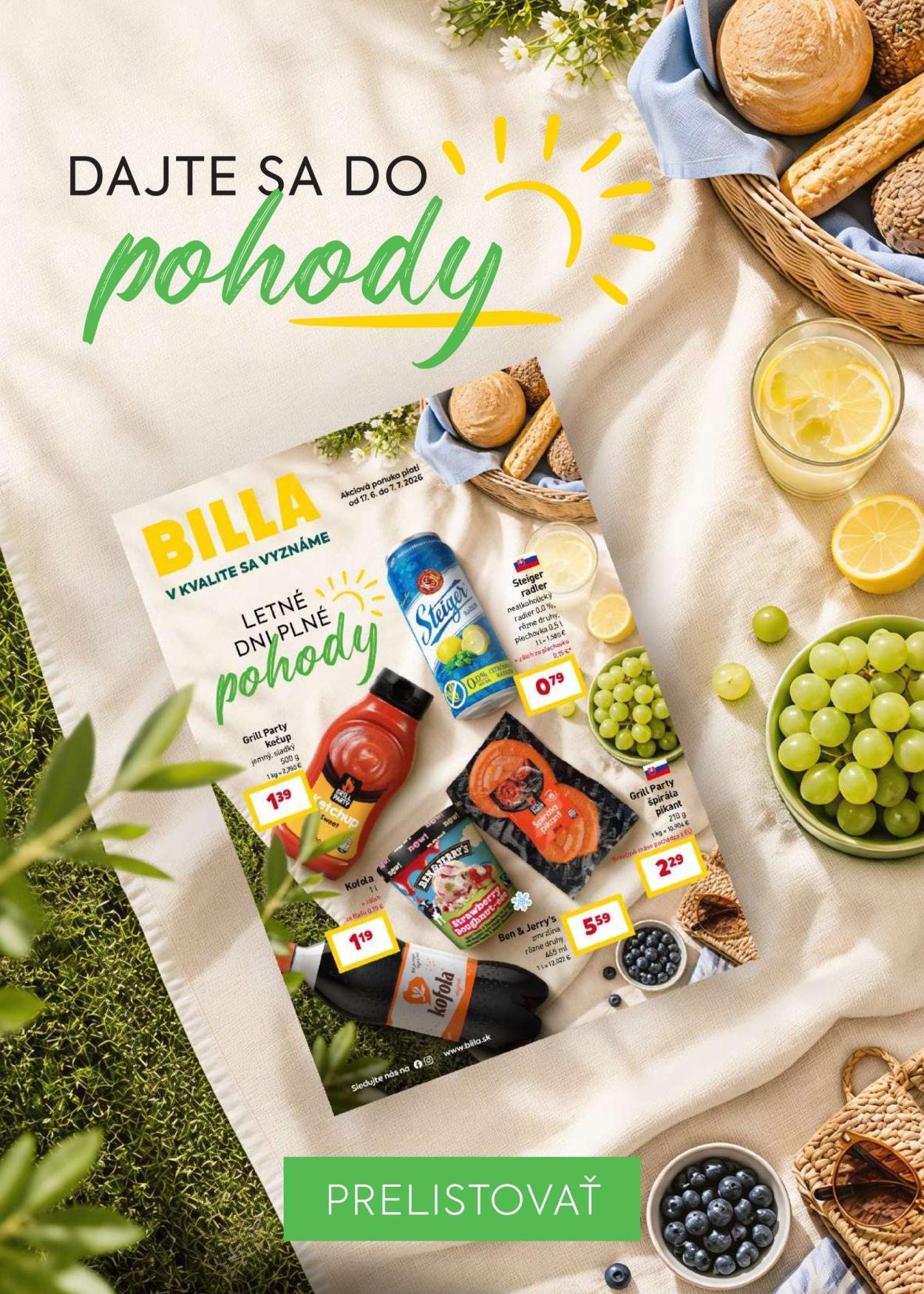 BILLA leták - Od stredy 17.6.2026