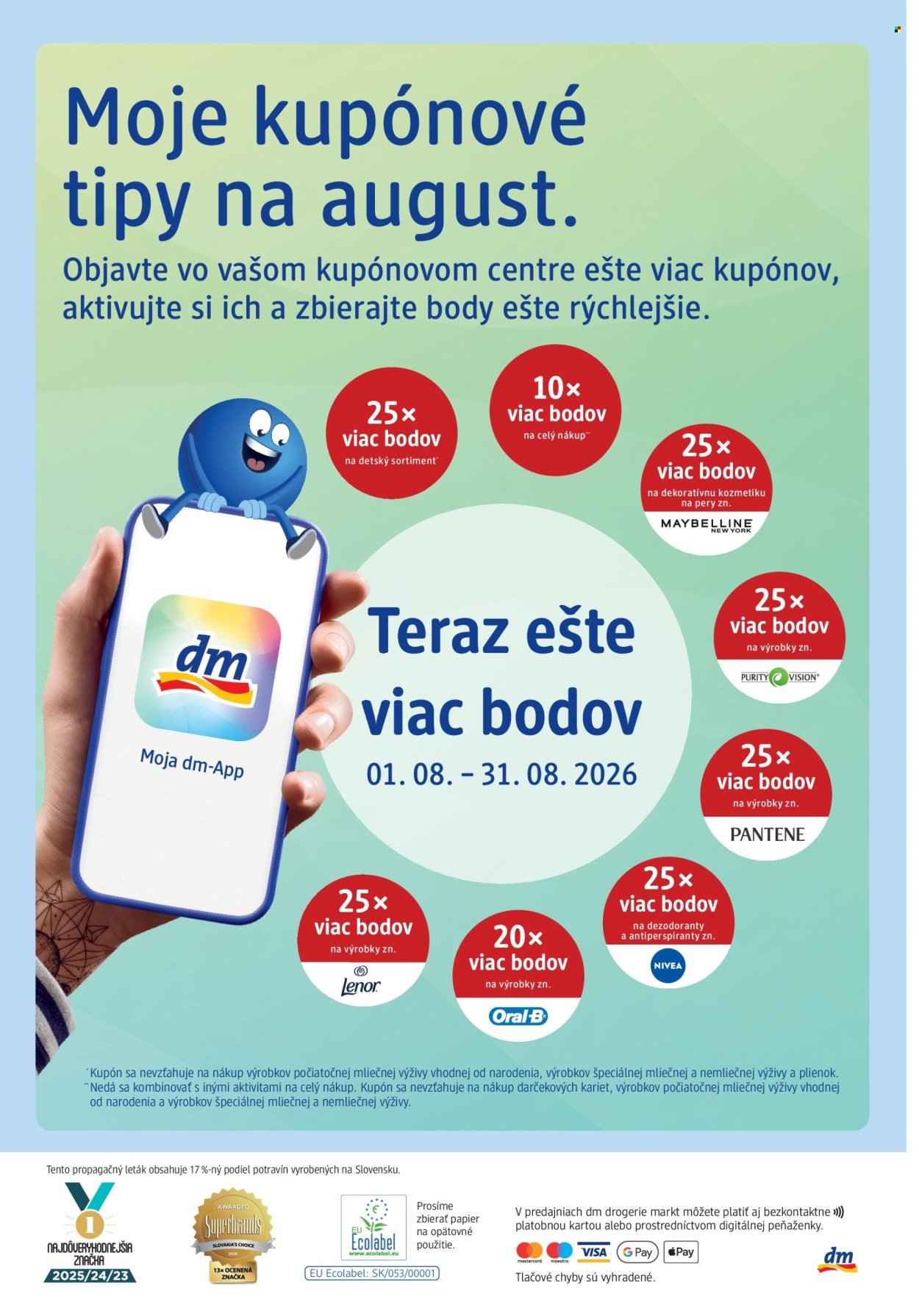DM DROGERIE leták - Journal auguste 2026