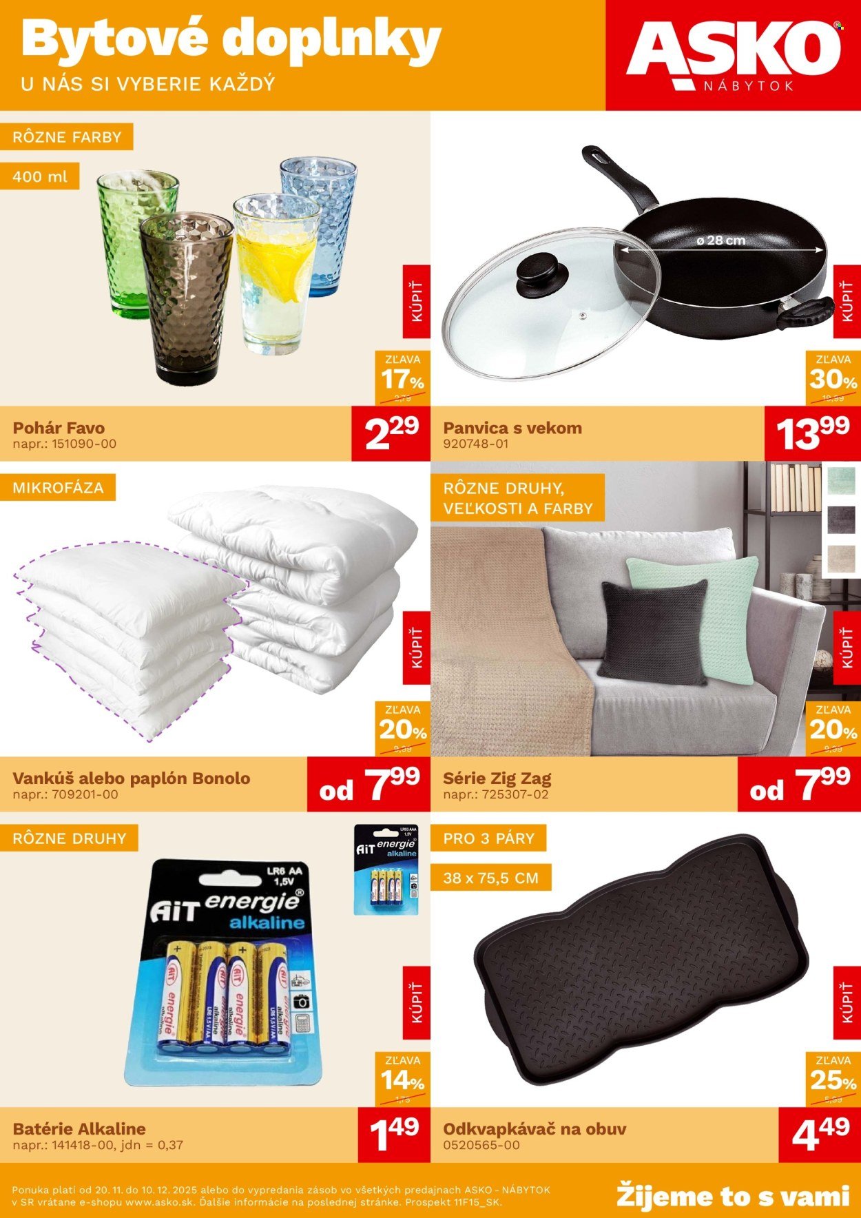 ASKO NÁBYTOK leták - Bytové doplnky za skvelé ceny (2025-11-20 - 2025-12-10) | 1