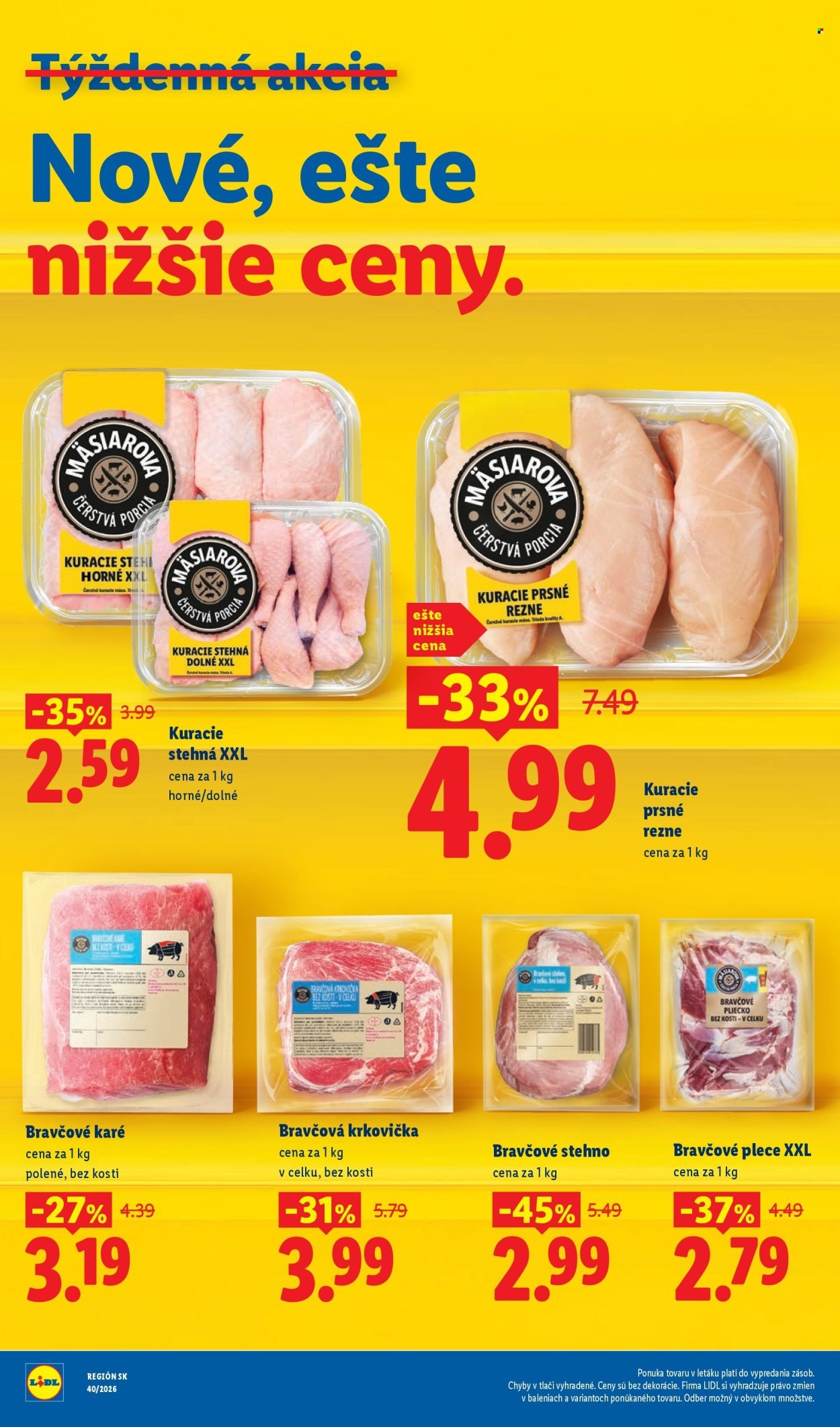 LIDL leták - Dlhodobo zlacnené
