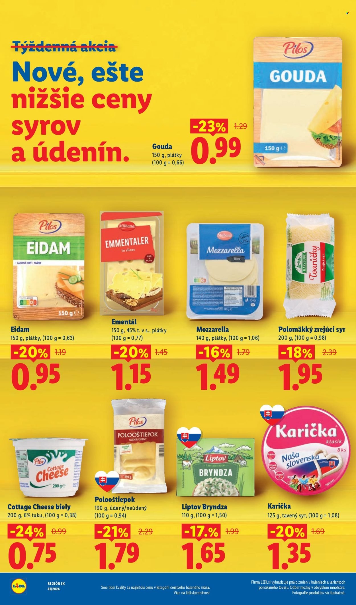 LIDL leták - Dlhodobo zlacnené