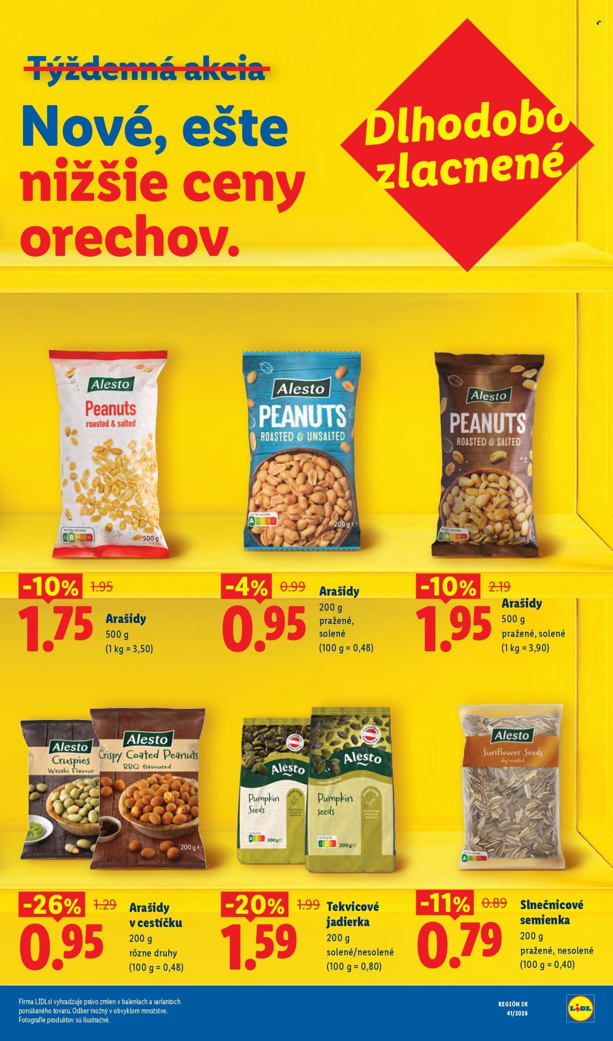 LIDL leták - Dlhodobo zlacnené