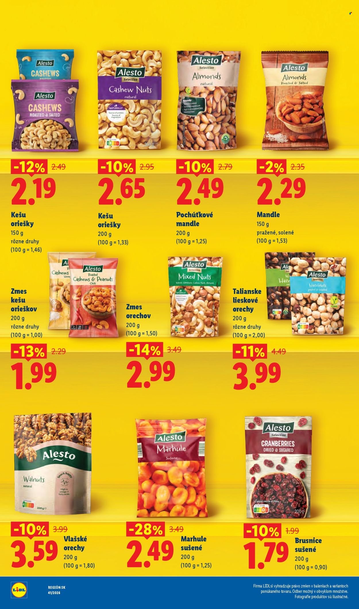 LIDL leták - Dlhodobo zlacnené