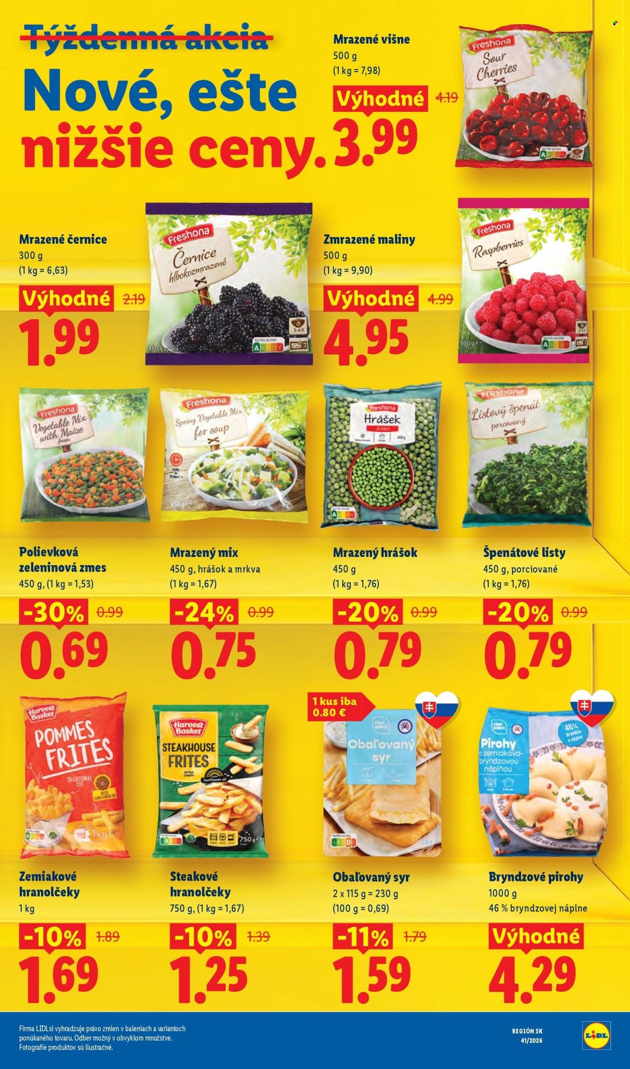LIDL leták - Dlhodobo zlacnené