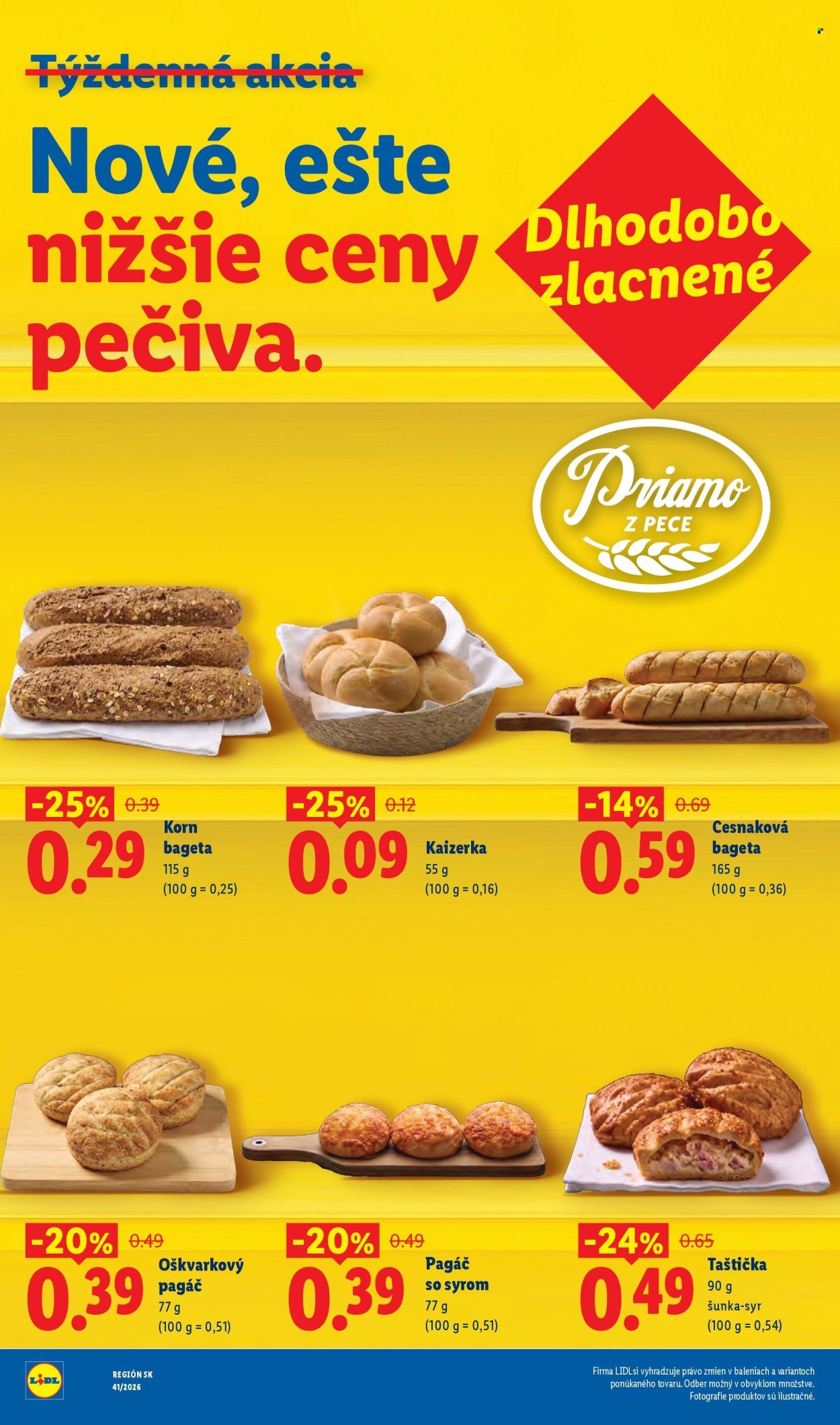 LIDL leták - Dlhodobo zlacnené