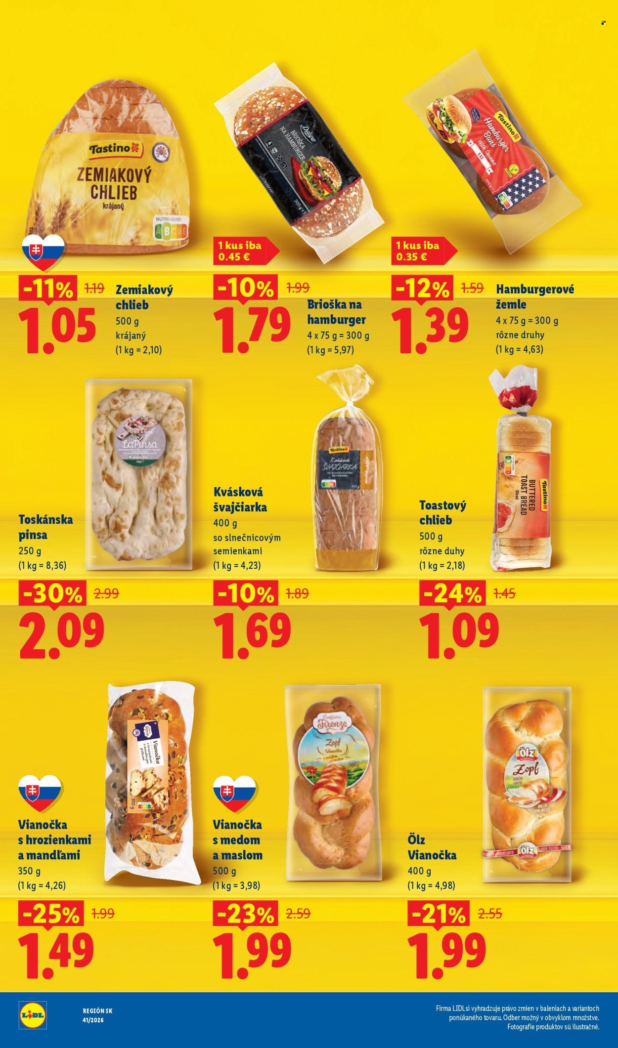 LIDL leták - Dlhodobo zlacnené