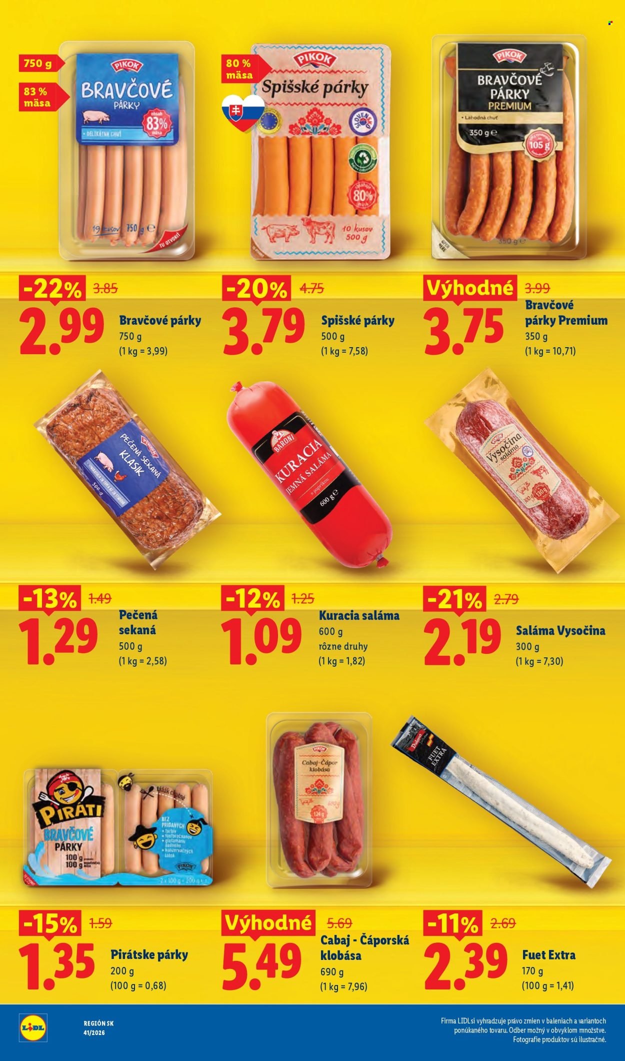 LIDL leták - Dlhodobo zlacnené