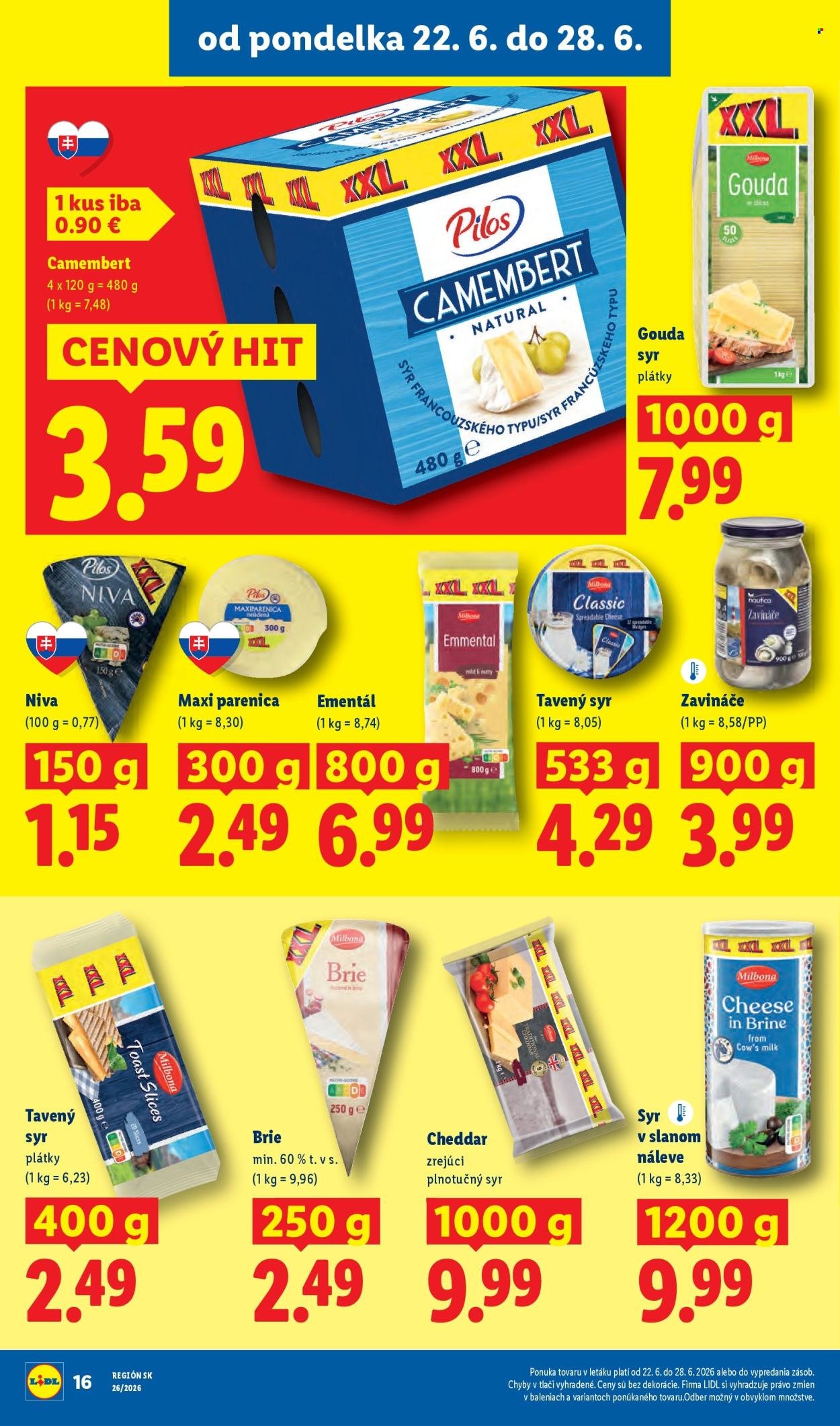 LIDL leták - Od pondelka 22.6.2026