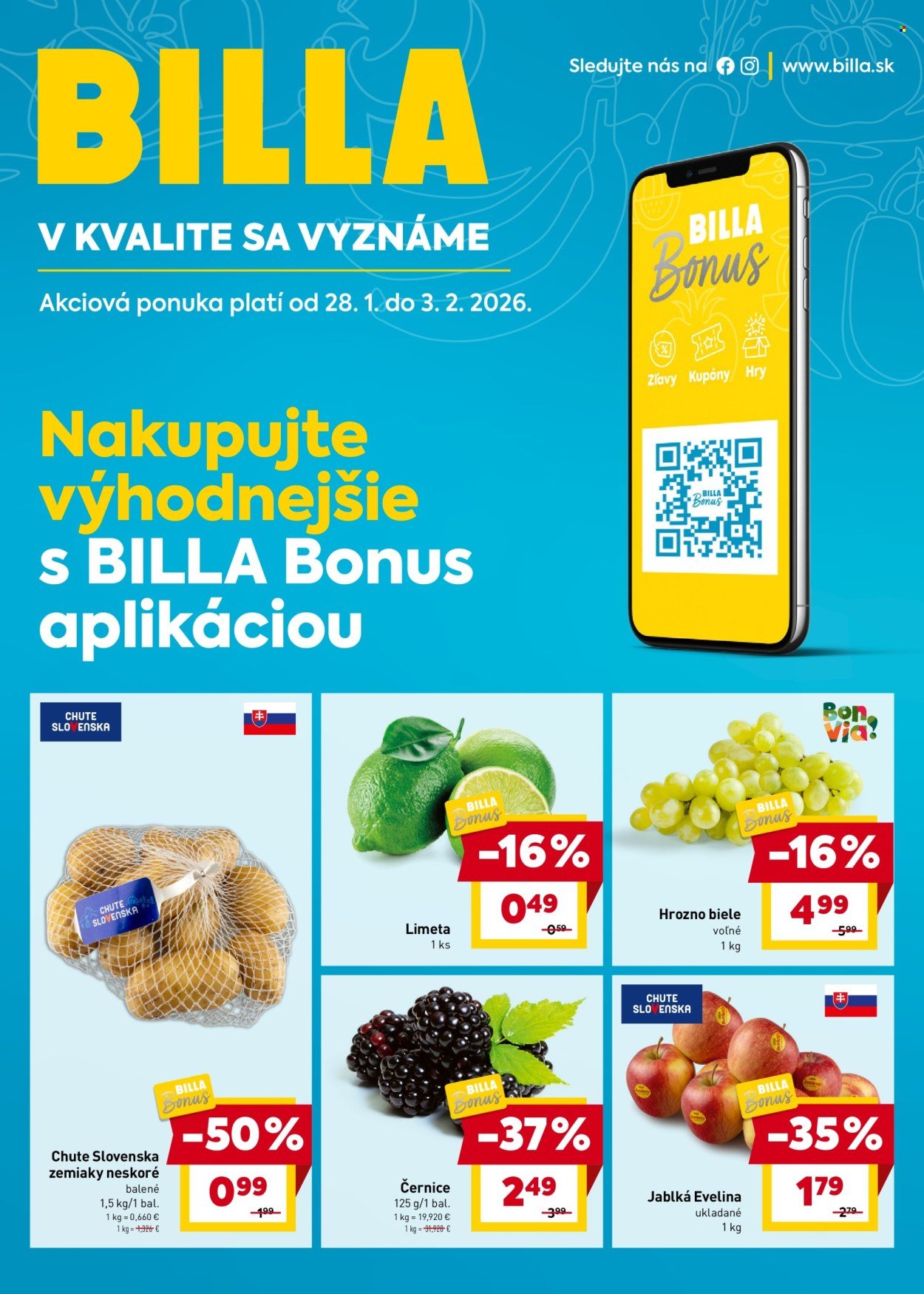 BILLA leták - BILLA Bonus (2026-01-28 - 2026-02-03) | 1