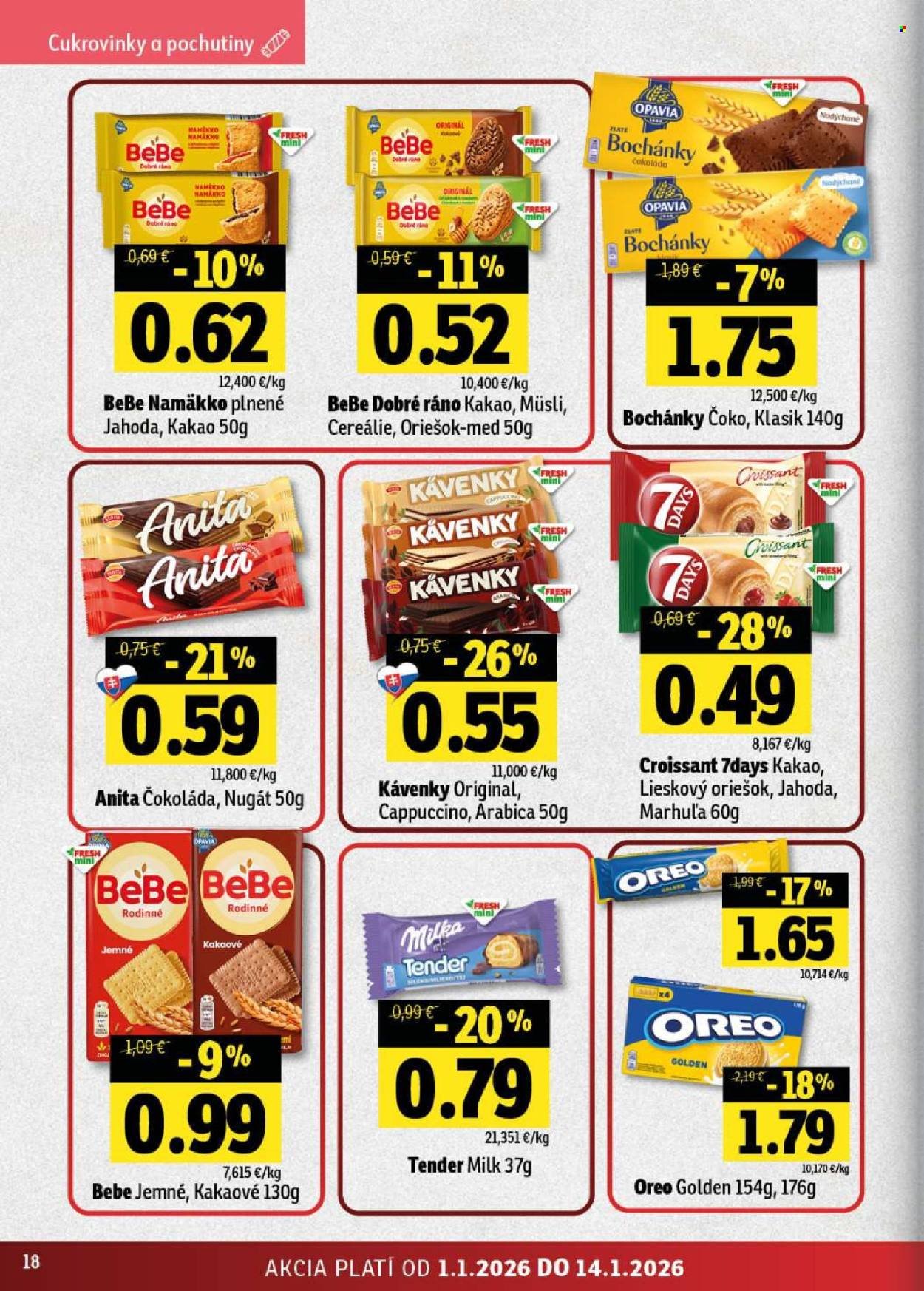 FRESH leták - Stredné a západné Slovensko (2026-01-01 - 2026-01-14) | 18