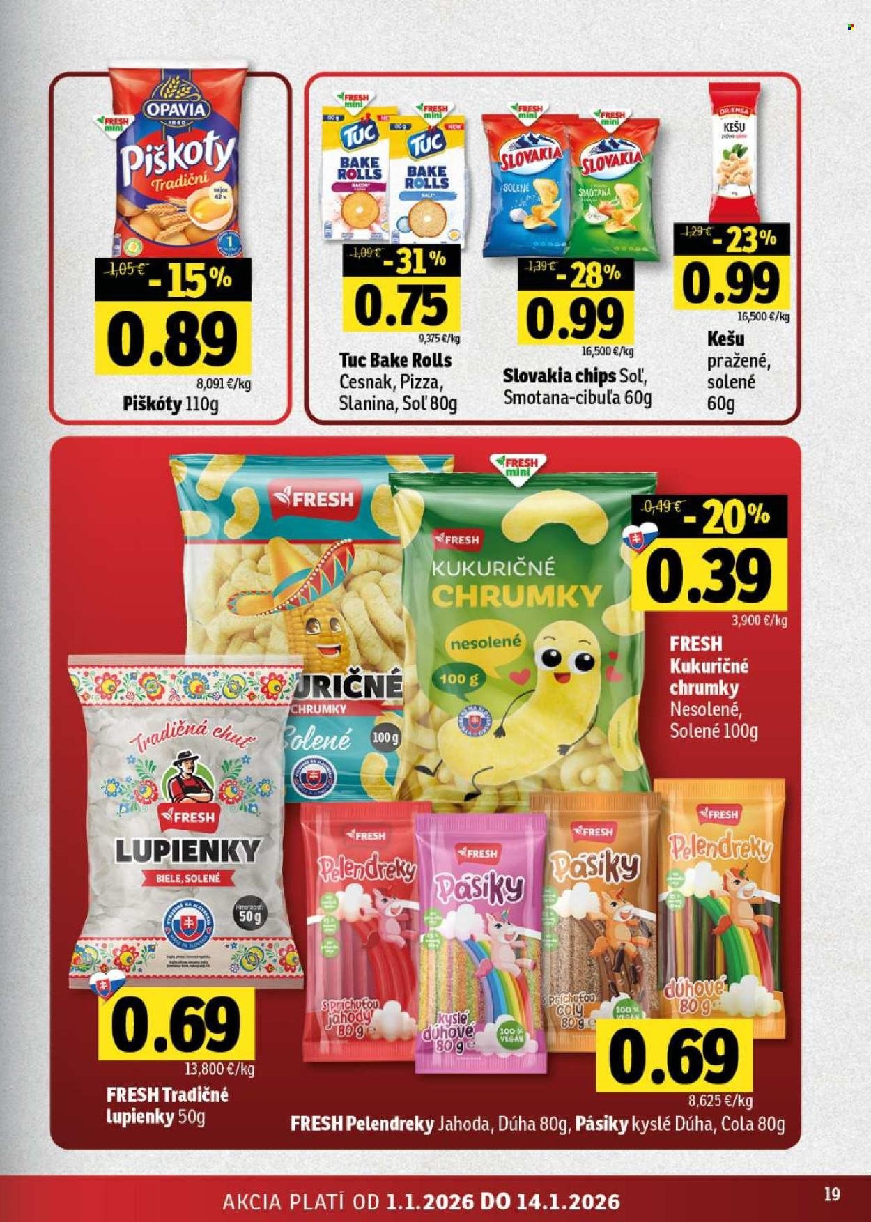 FRESH leták - Stredné a západné Slovensko (2026-01-01 - 2026-01-14) | 19
