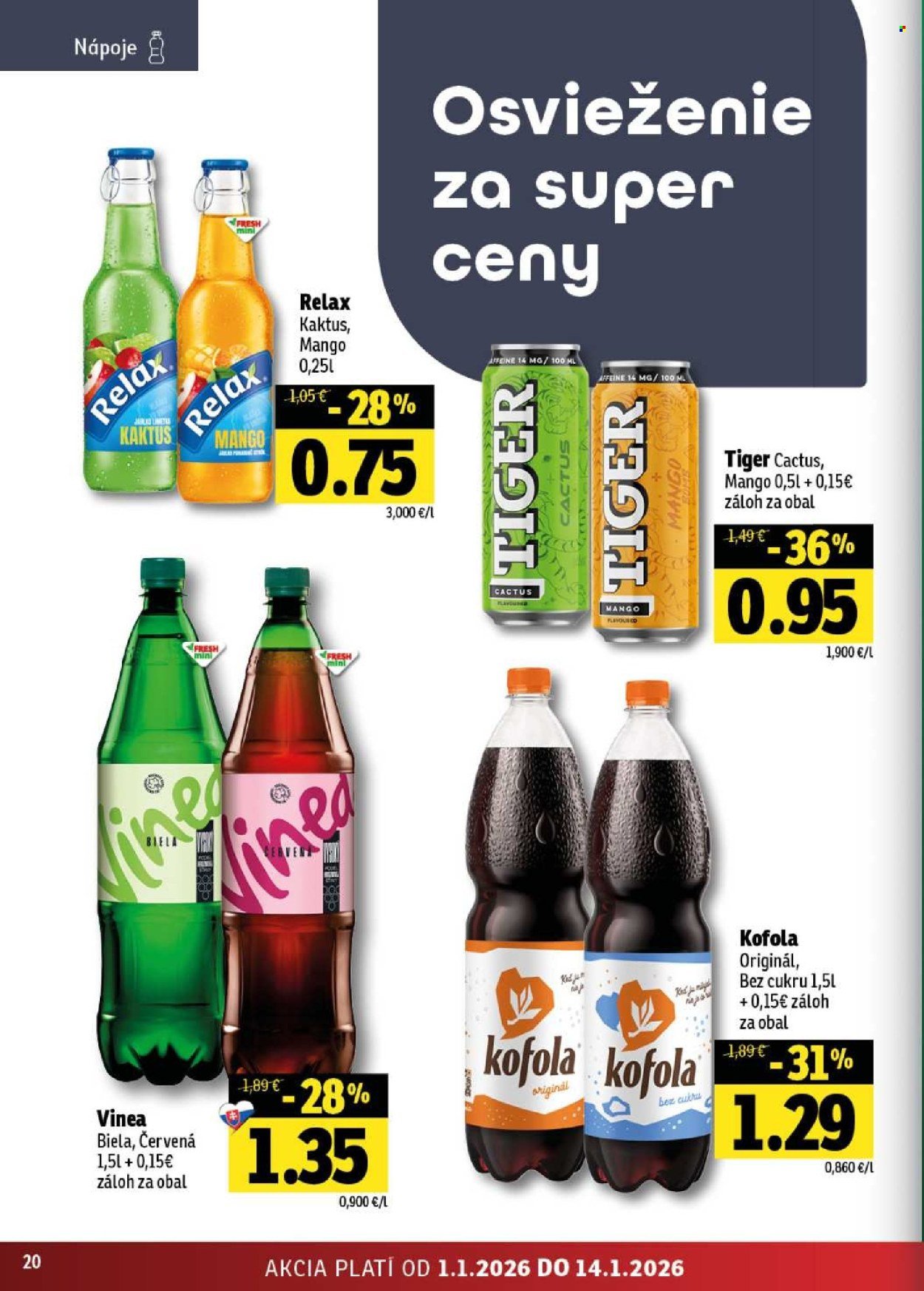 FRESH leták - Stredné a západné Slovensko (2026-01-01 - 2026-01-14) | 20