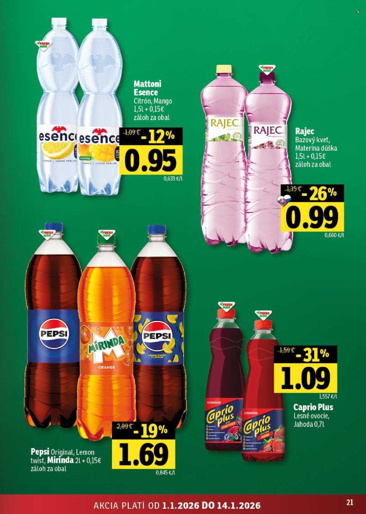 FRESH leták - Stredné a západné Slovensko (2026-01-01 - 2026-01-14) | 21