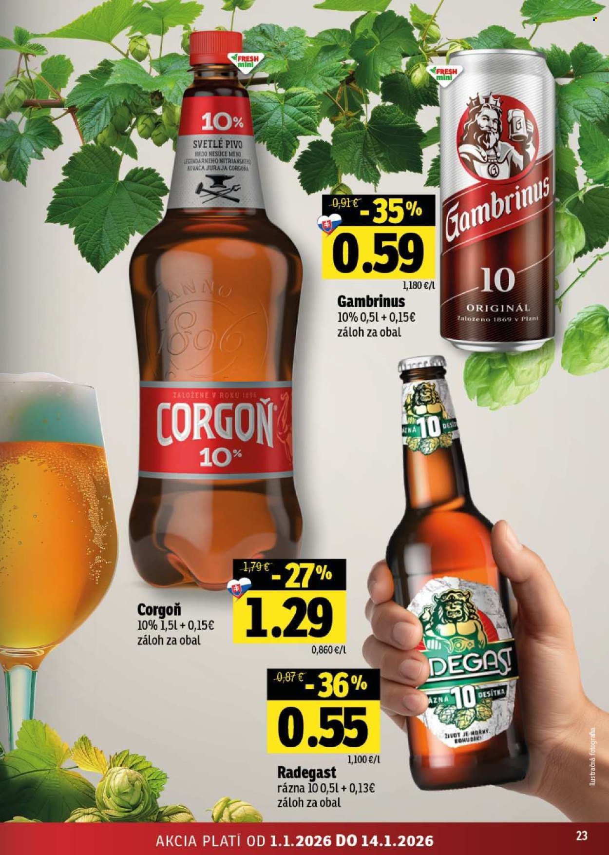 FRESH leták - Stredné a západné Slovensko (2026-01-01 - 2026-01-14) | 23