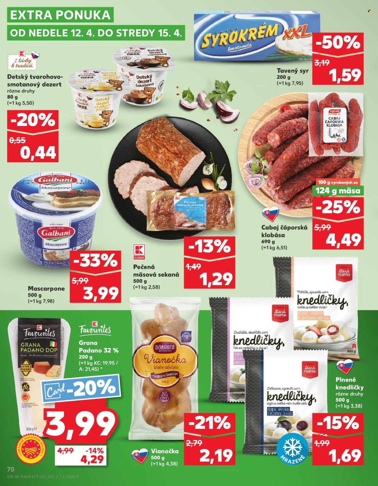 KAUFLAND leták - Od štvrtka 9.4.2026 (2026-04-09 - 2026-04-15) | 70