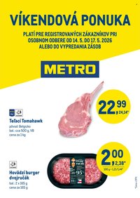 METRO leták - Víkendová ponuka (2026-05-14 - 2026-05-17)