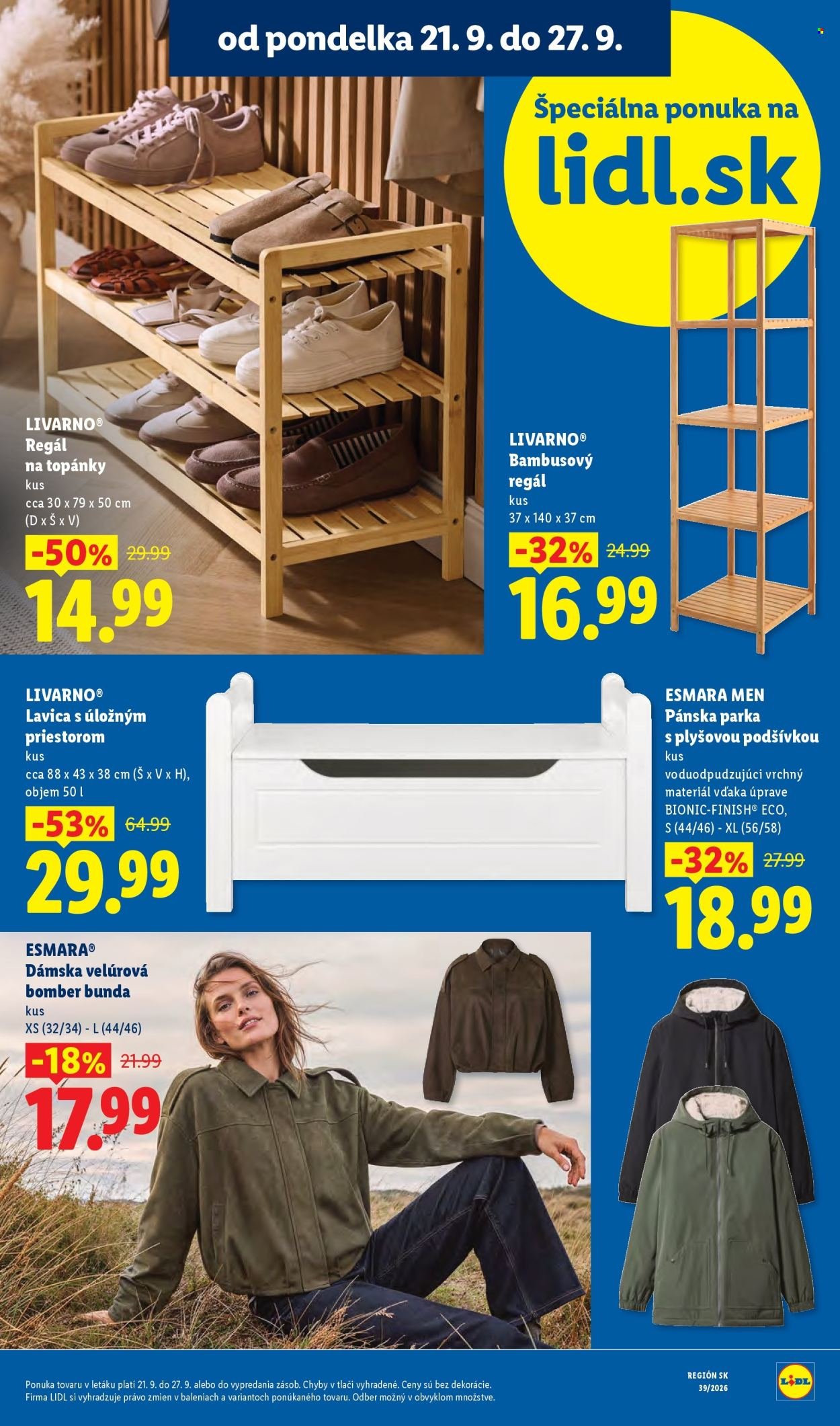 LIDL leták - Od pondelka 21.9.2026