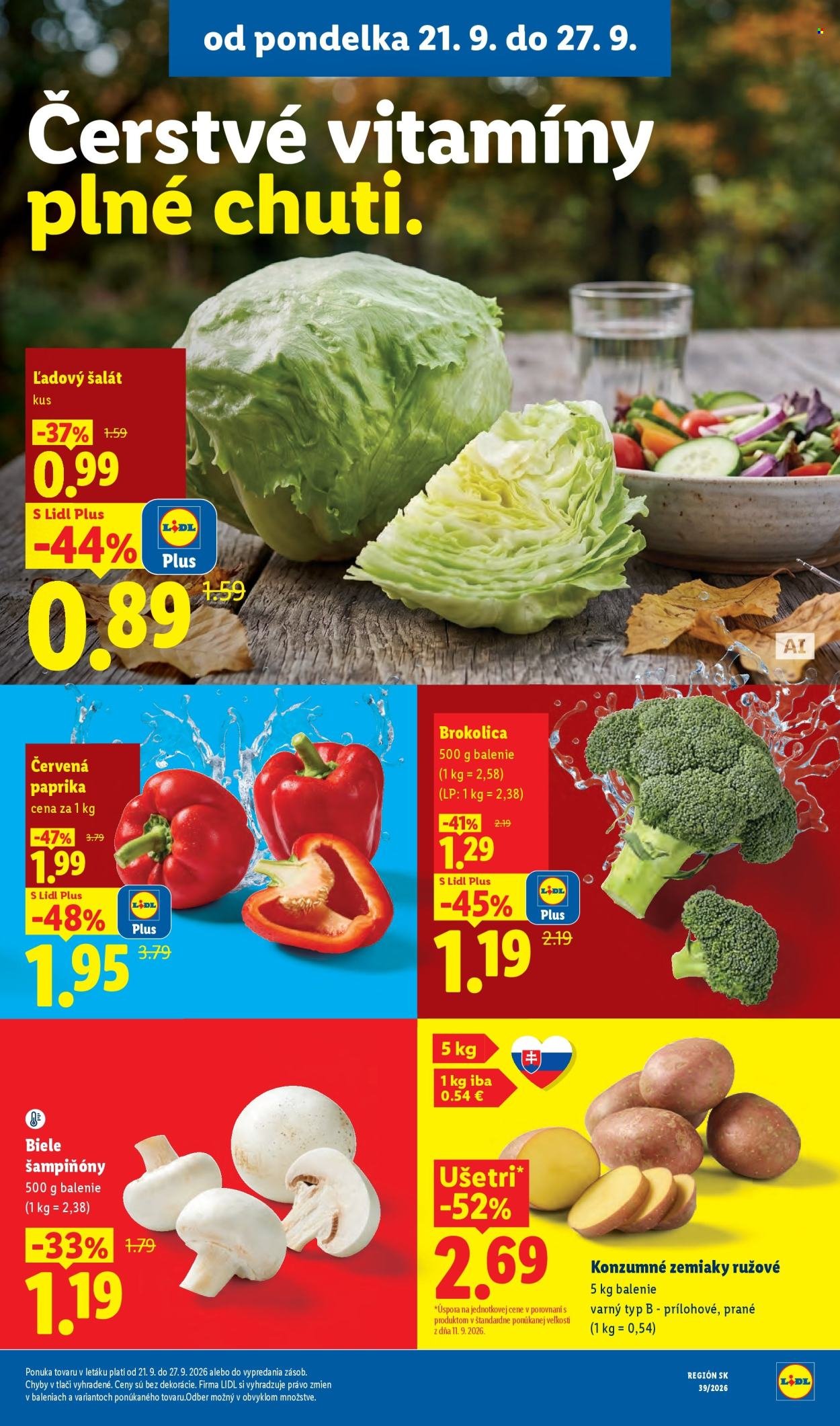 LIDL leták - Od pondelka 21.9.2026