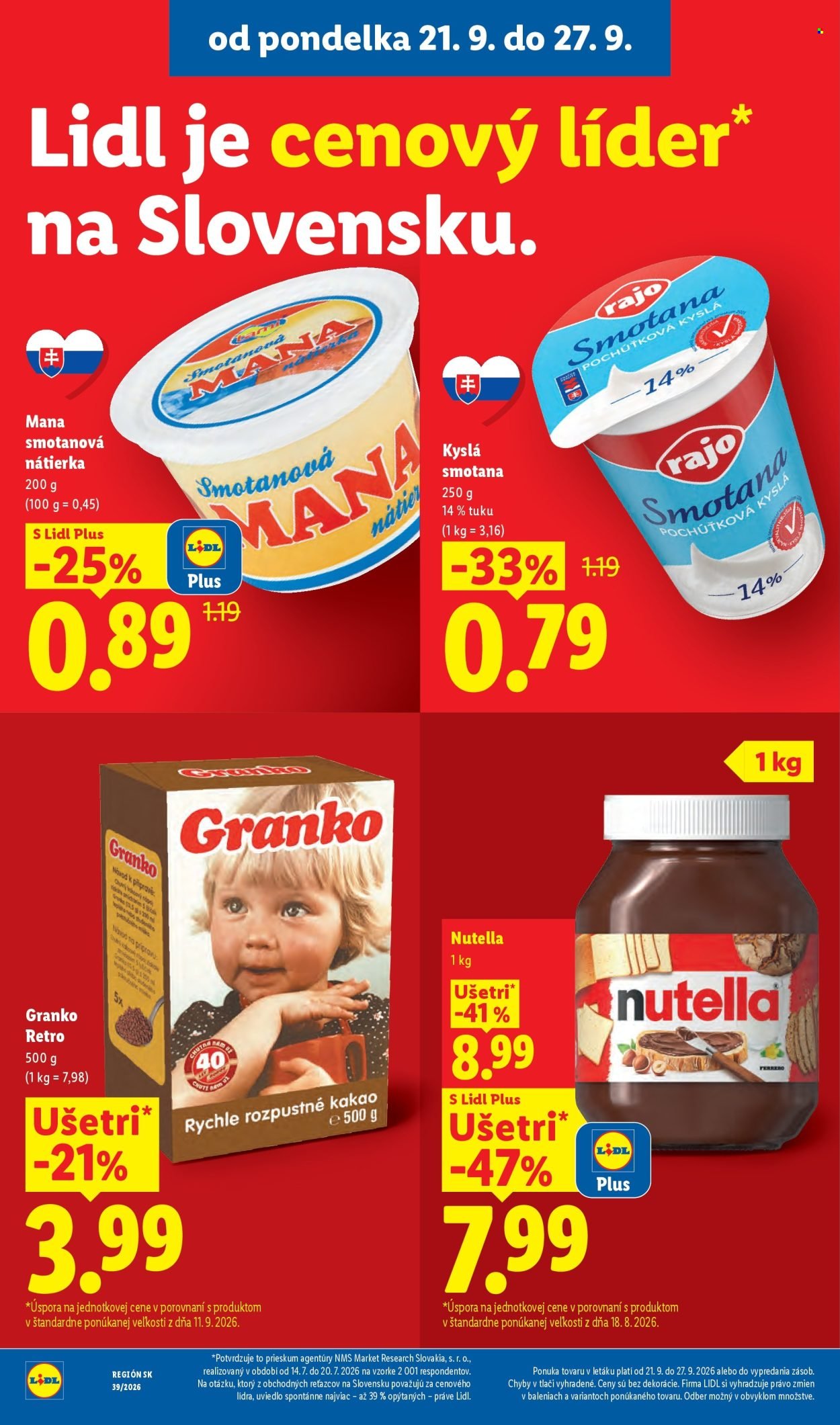 LIDL leták - Od pondelka 21.9.2026