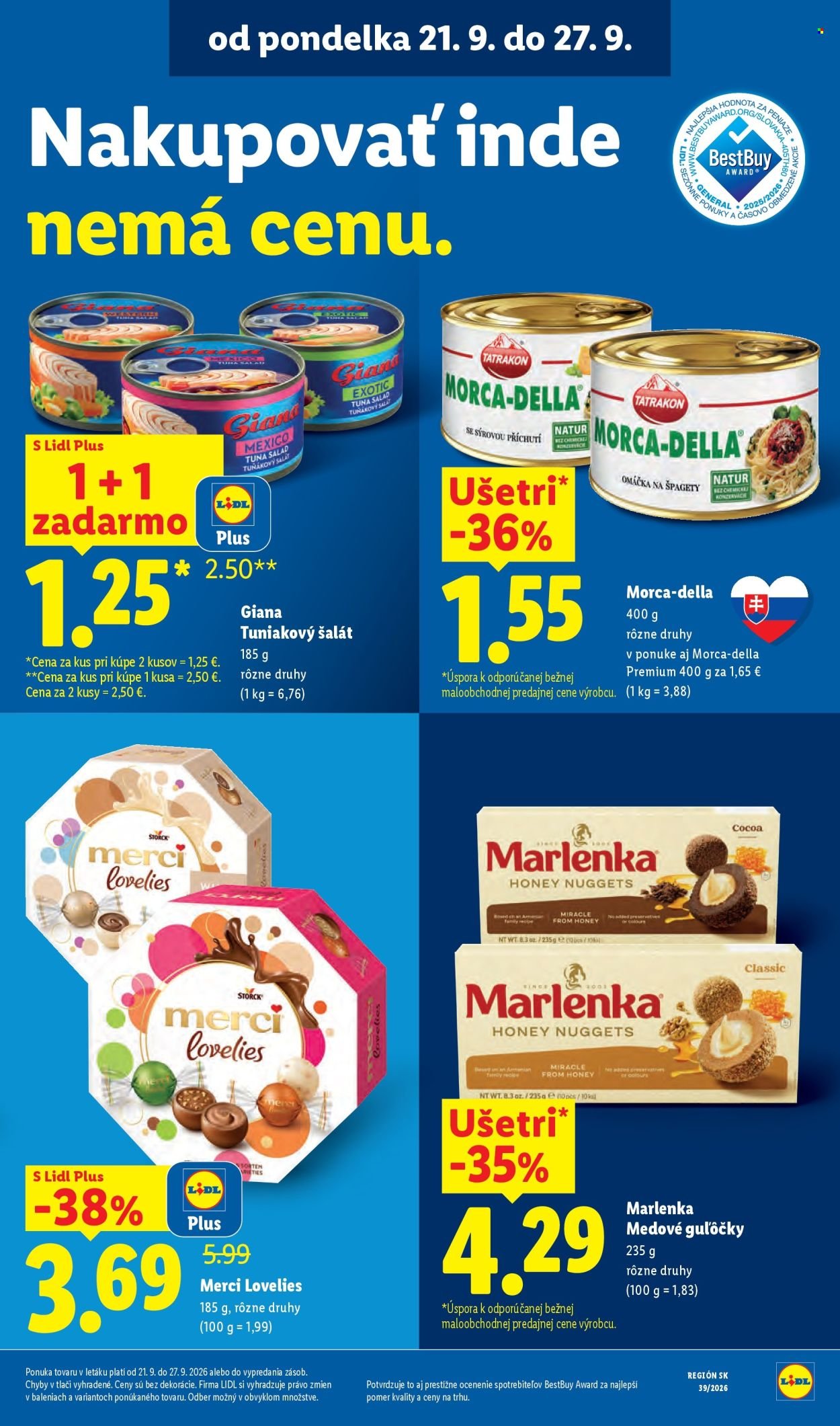LIDL leták - Od pondelka 21.9.2026