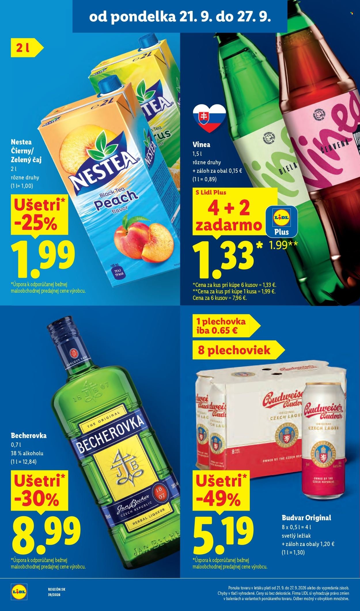 LIDL leták - Od pondelka 21.9.2026