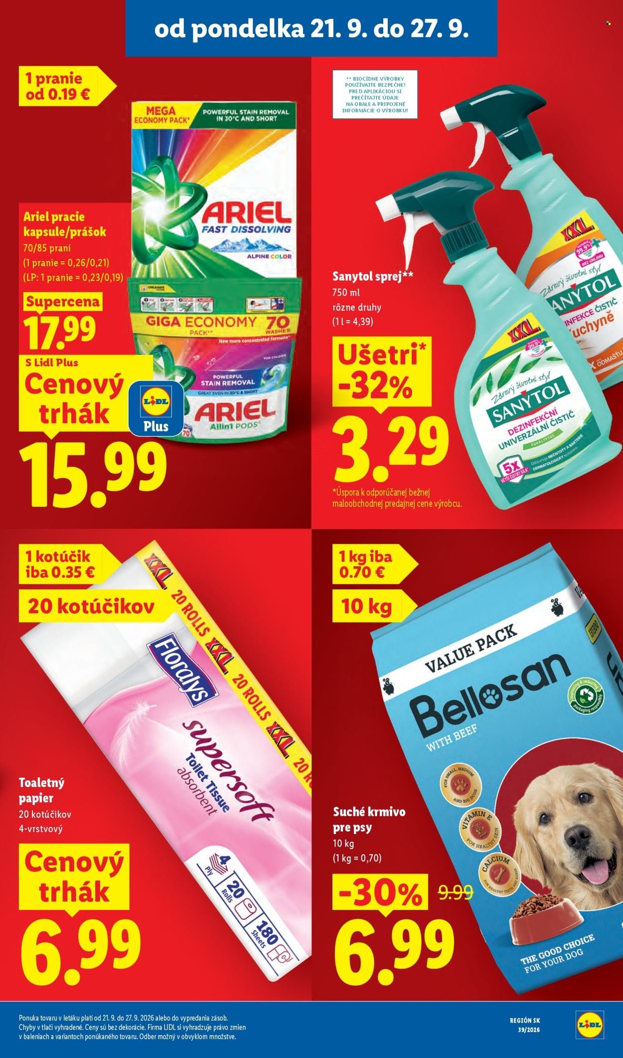 LIDL leták - Od pondelka 21.9.2026