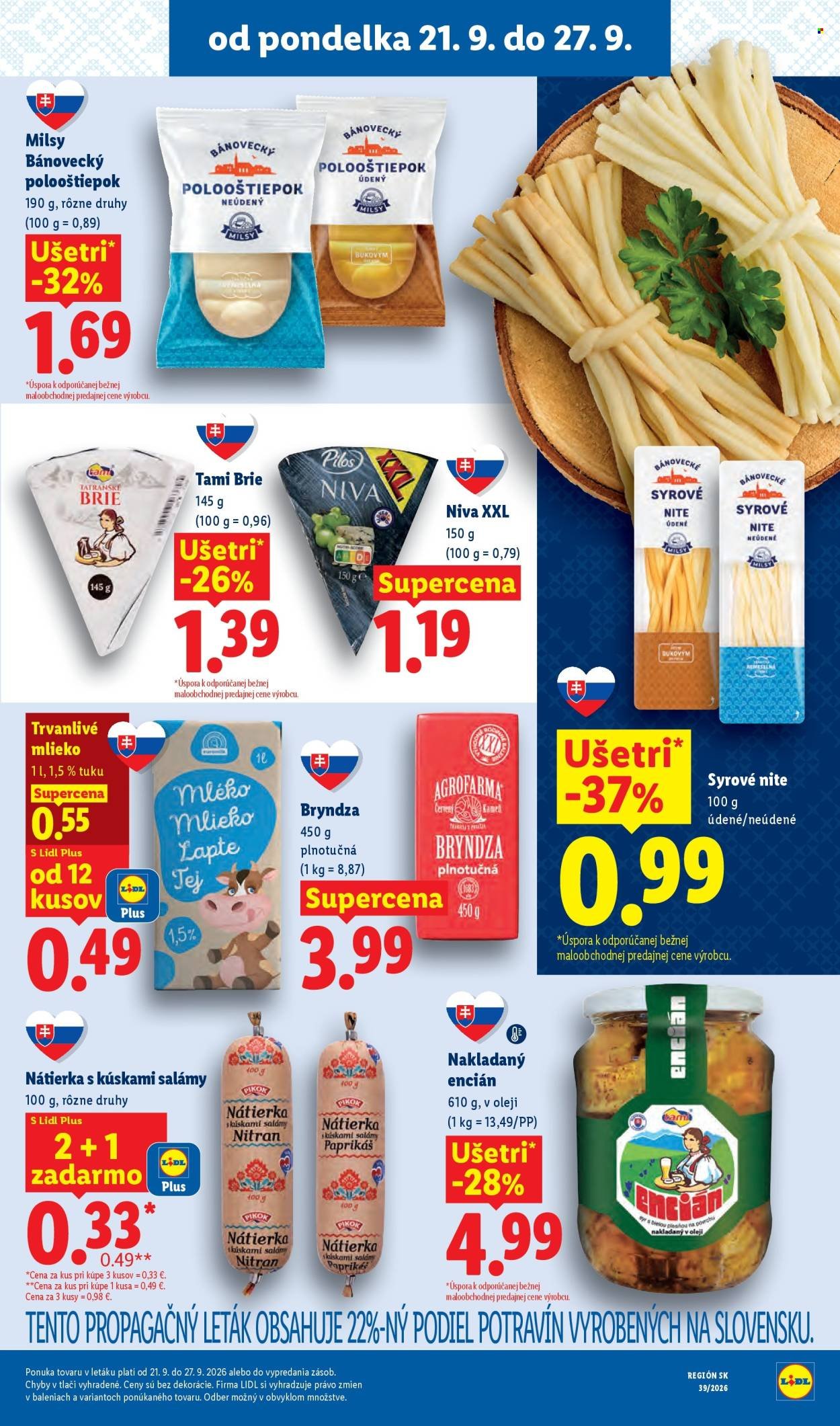 LIDL leták - Od pondelka 21.9.2026