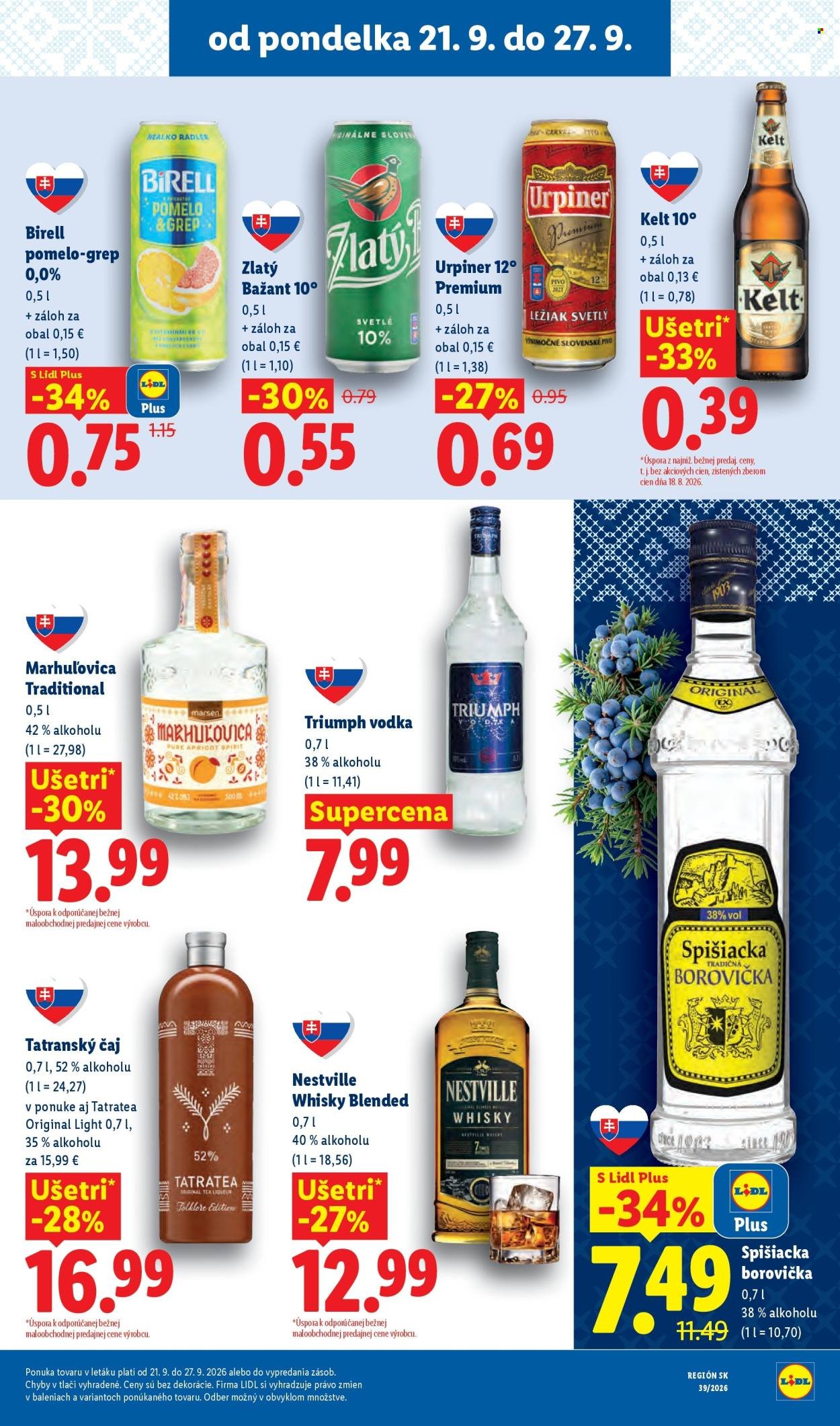 LIDL leták - Od pondelka 21.9.2026