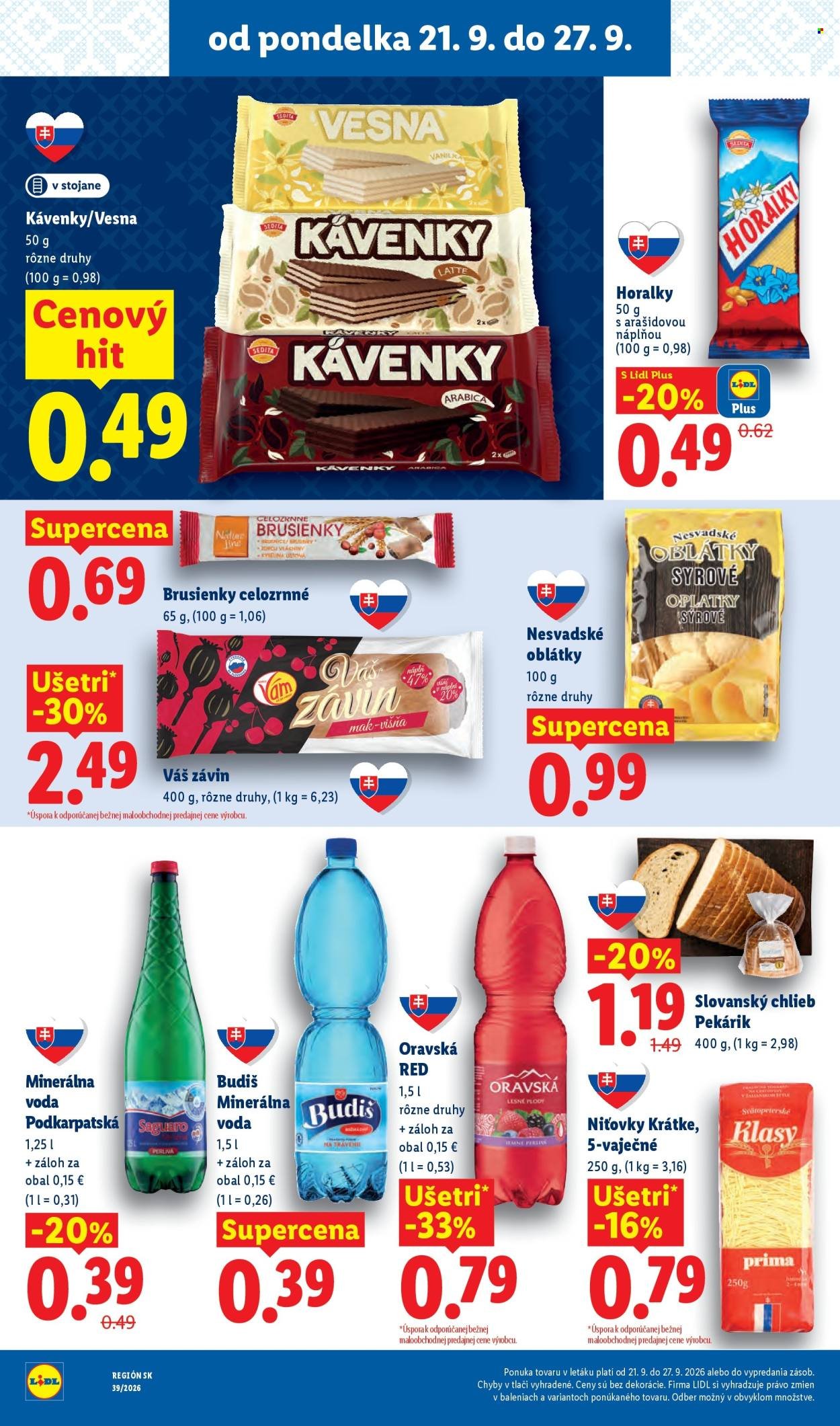 LIDL leták - Od pondelka 21.9.2026