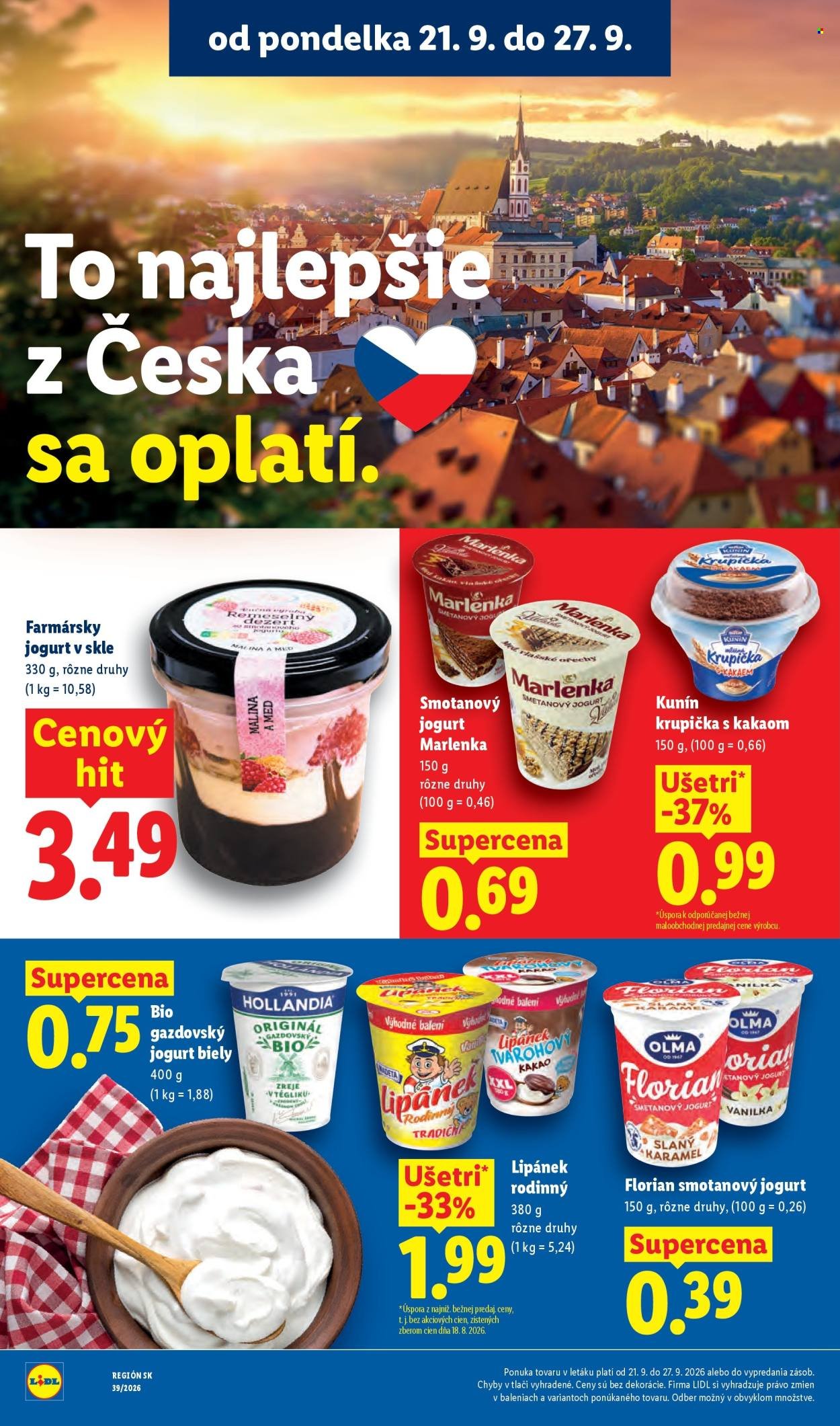 LIDL leták - Od pondelka 21.9.2026