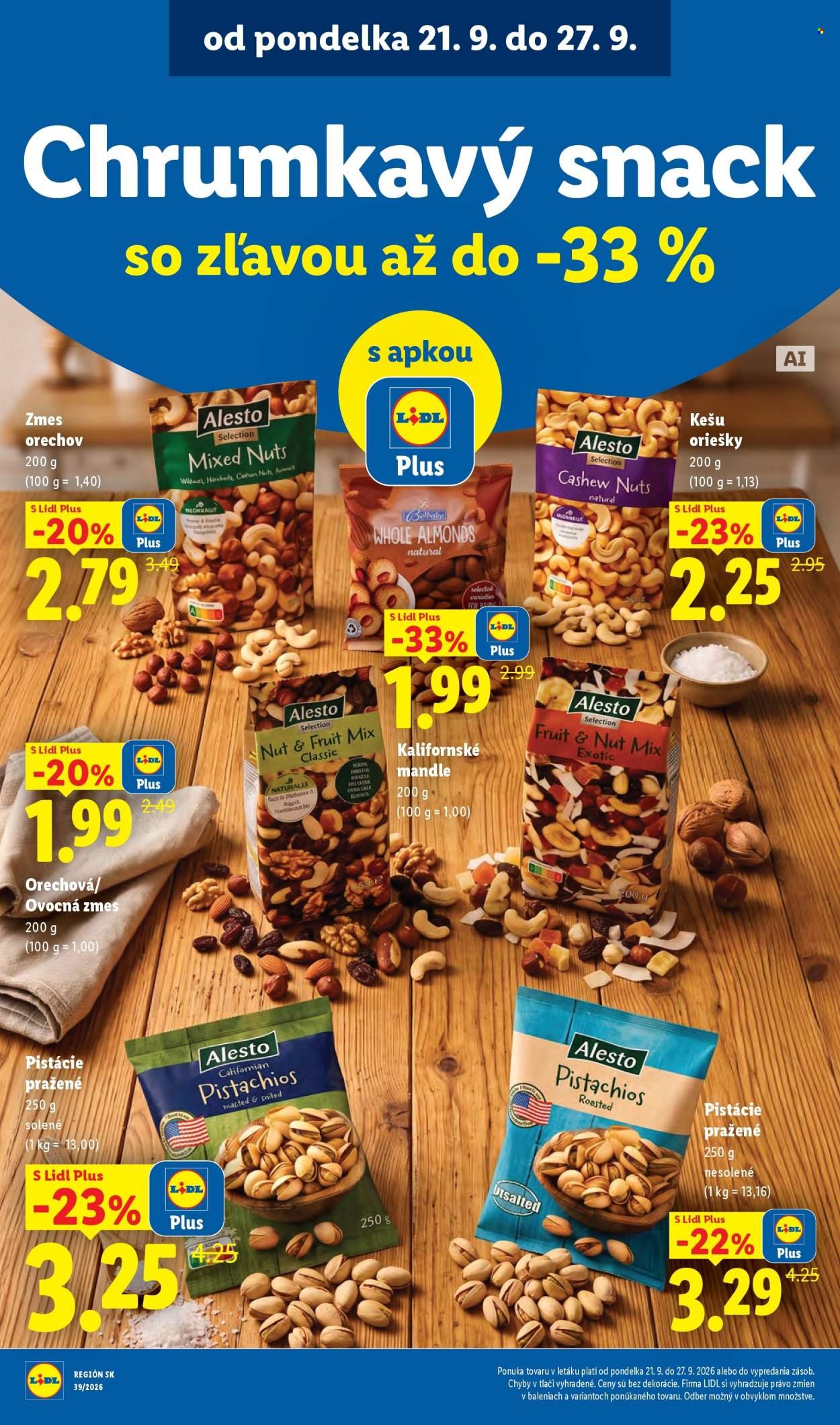 LIDL leták - Od pondelka 21.9.2026