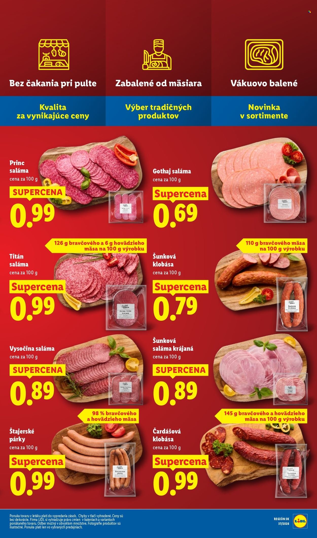 LIDL leták - Od pondelka 21.9.2026