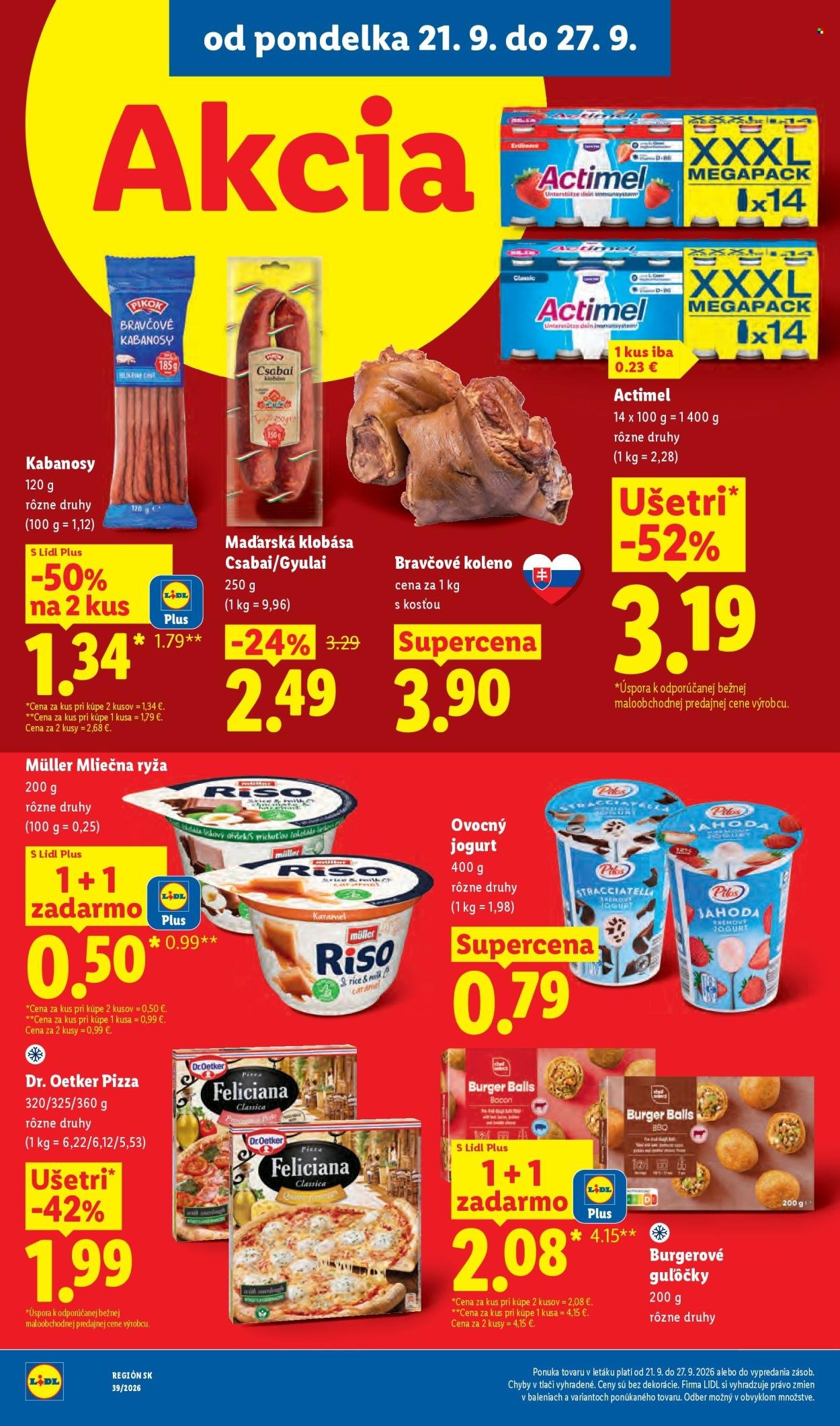 LIDL leták - Od pondelka 21.9.2026