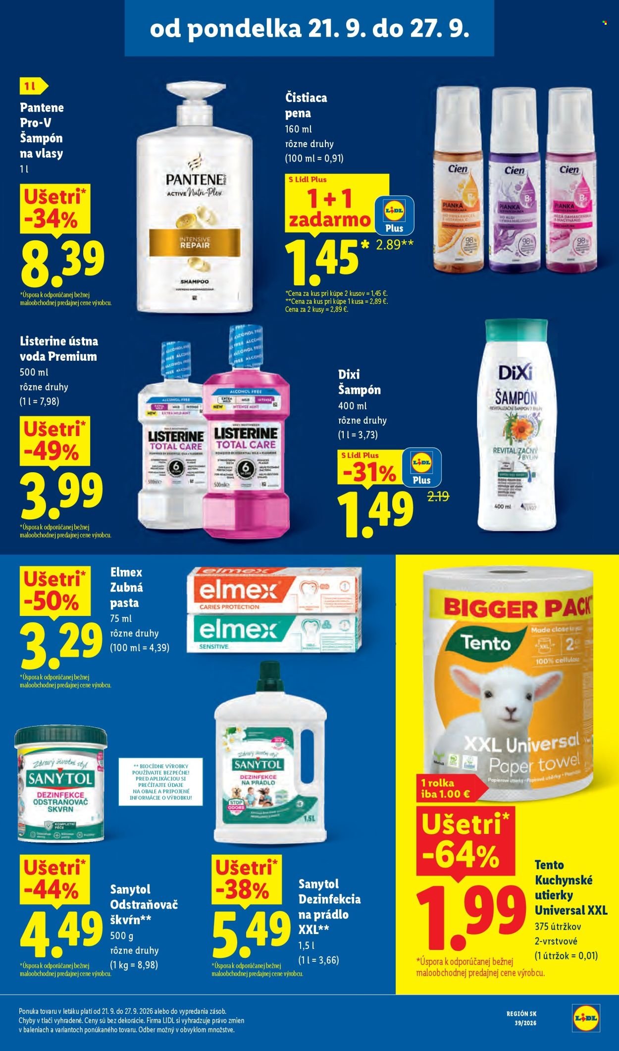 LIDL leták - Od pondelka 21.9.2026