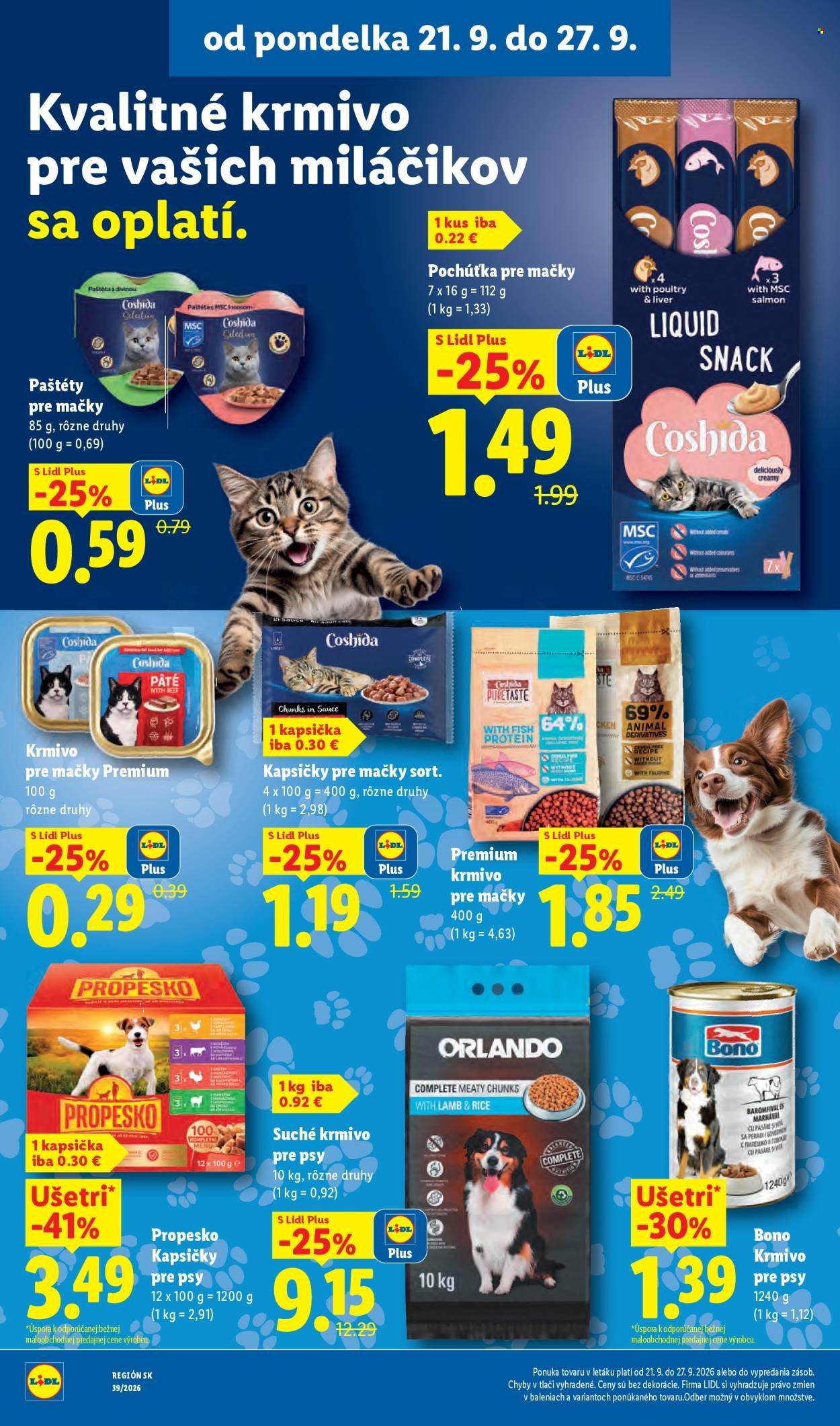LIDL leták - Od pondelka 21.9.2026