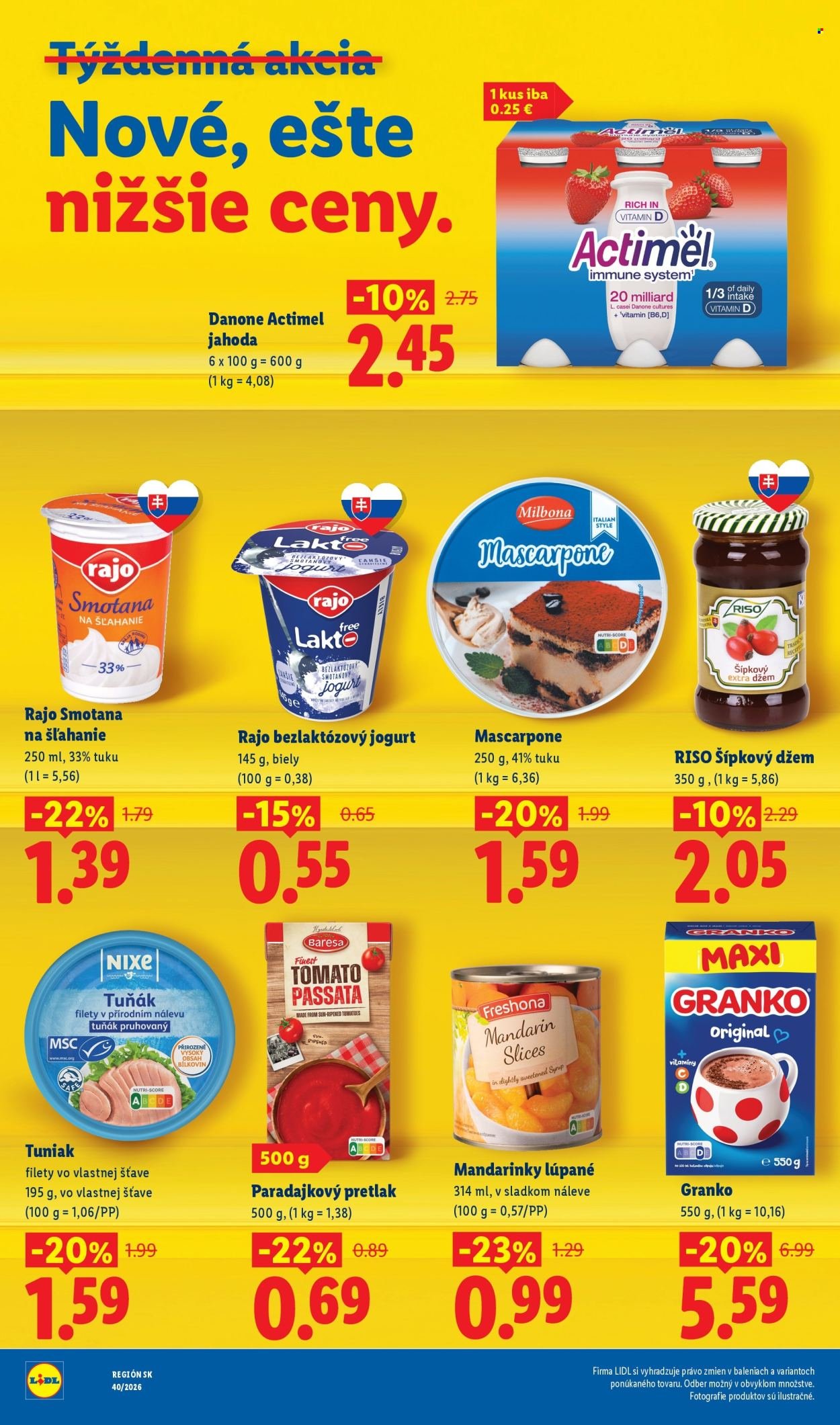 LIDL leták - Od pondelka 21.9.2026