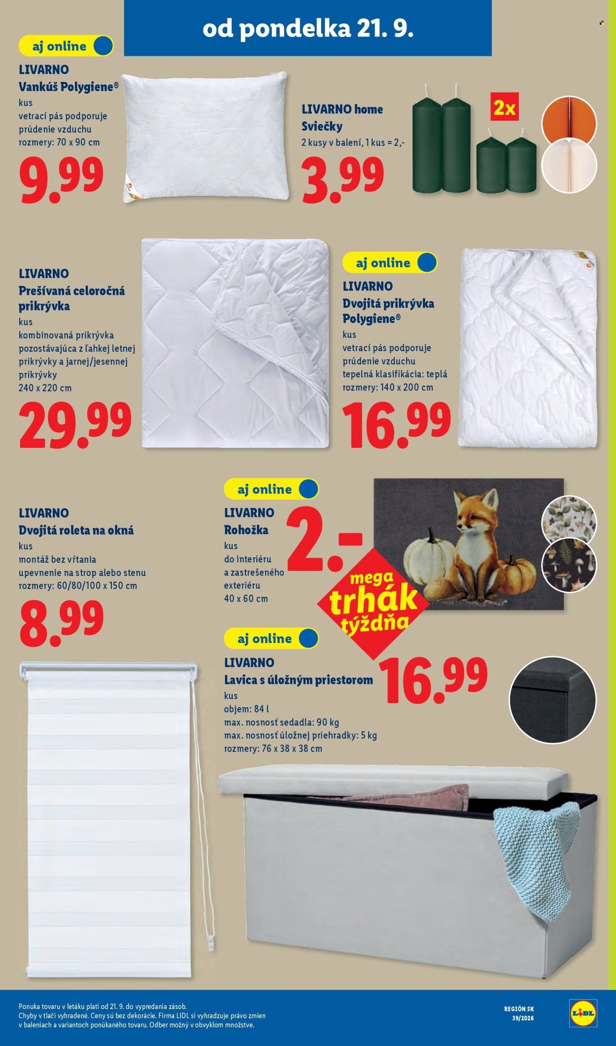 LIDL leták - Od pondelka 21.9.2026