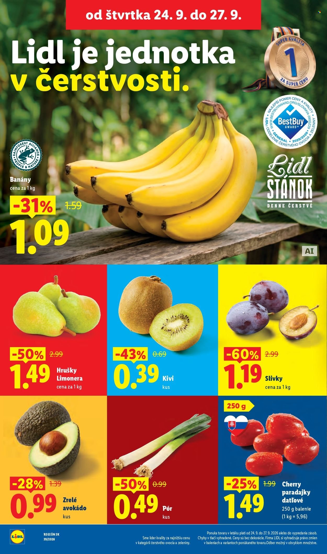 LIDL leták - Od pondelka 21.9.2026