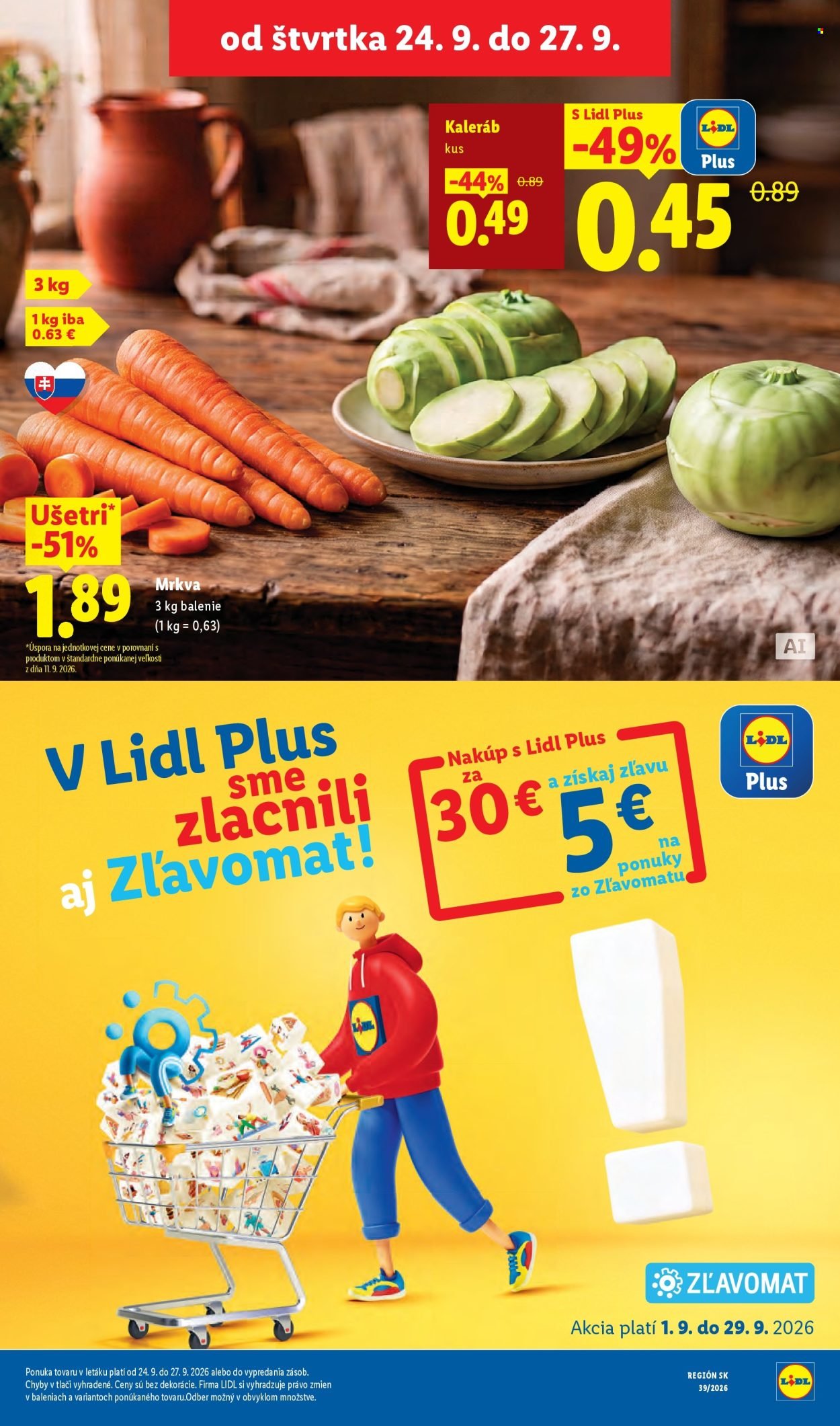 LIDL leták - Od pondelka 21.9.2026