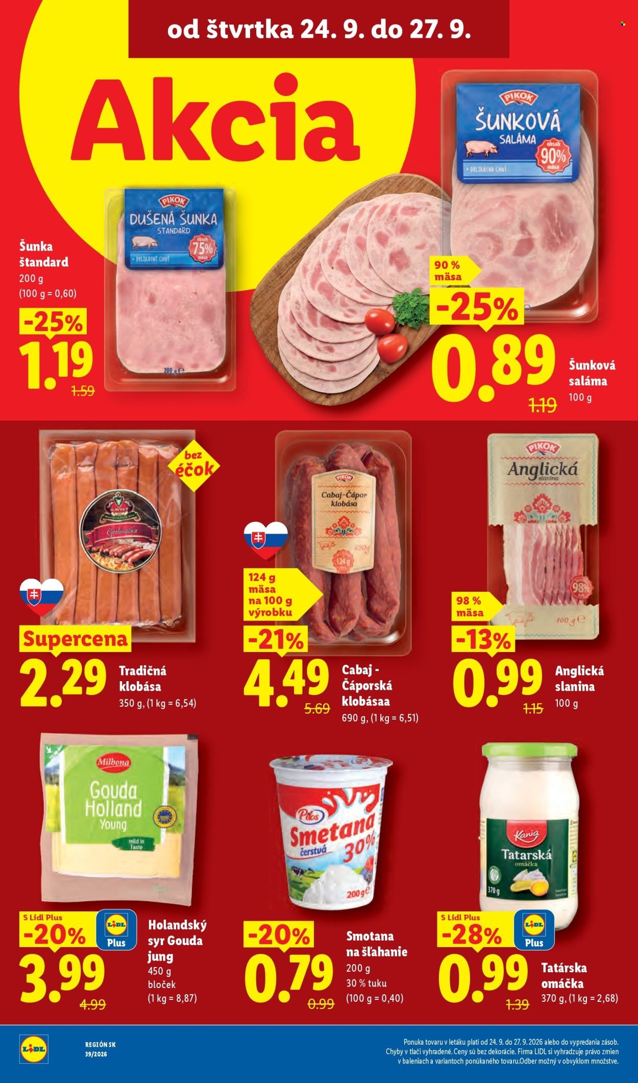 LIDL leták - Od pondelka 21.9.2026
